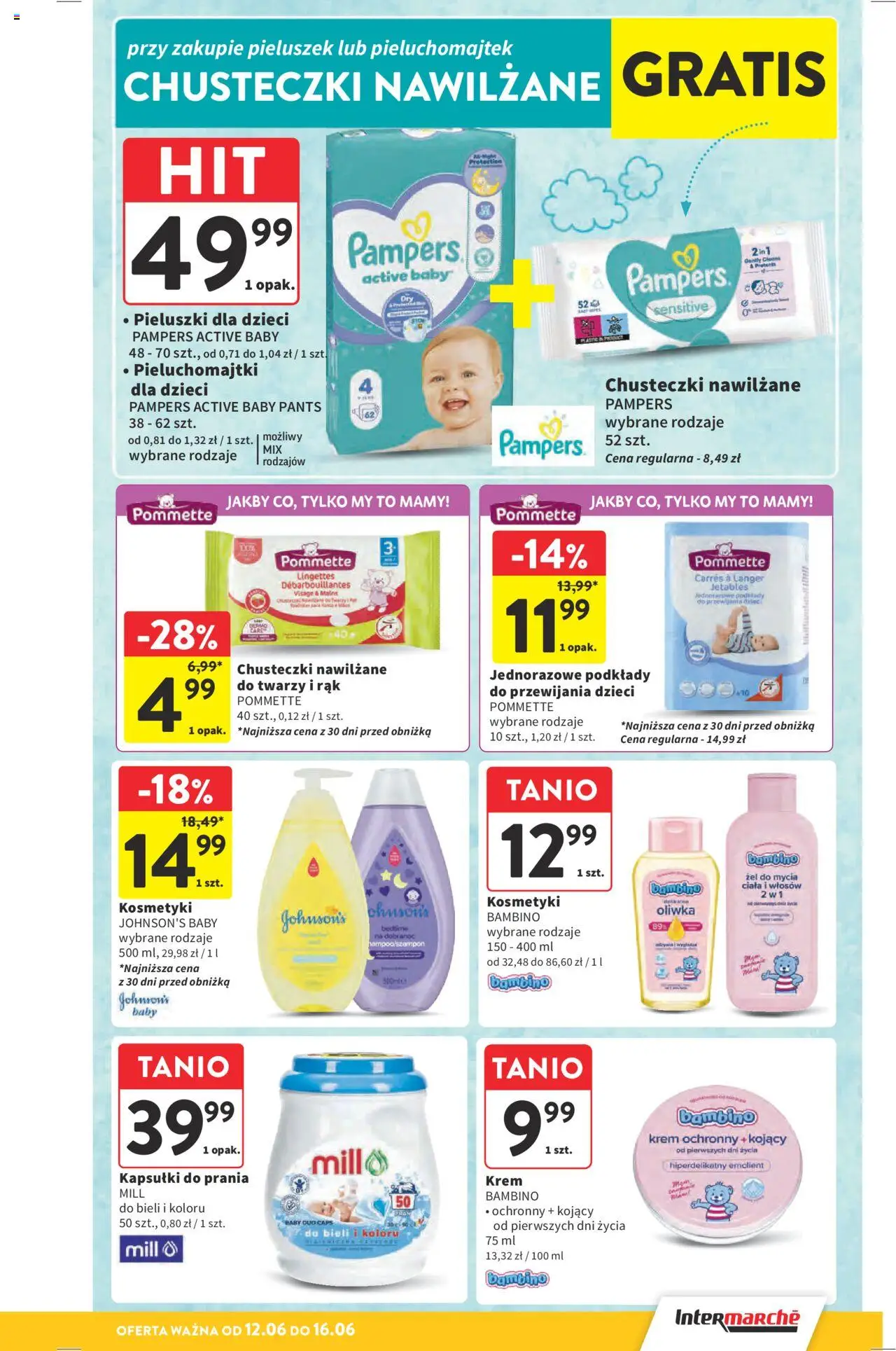 Intermarche Gazetka od 12.06.2025 | Strona: 45 | Produkty: Kapsułki do prania mill, Kosmetyki, Kapsułki do prania, Krem