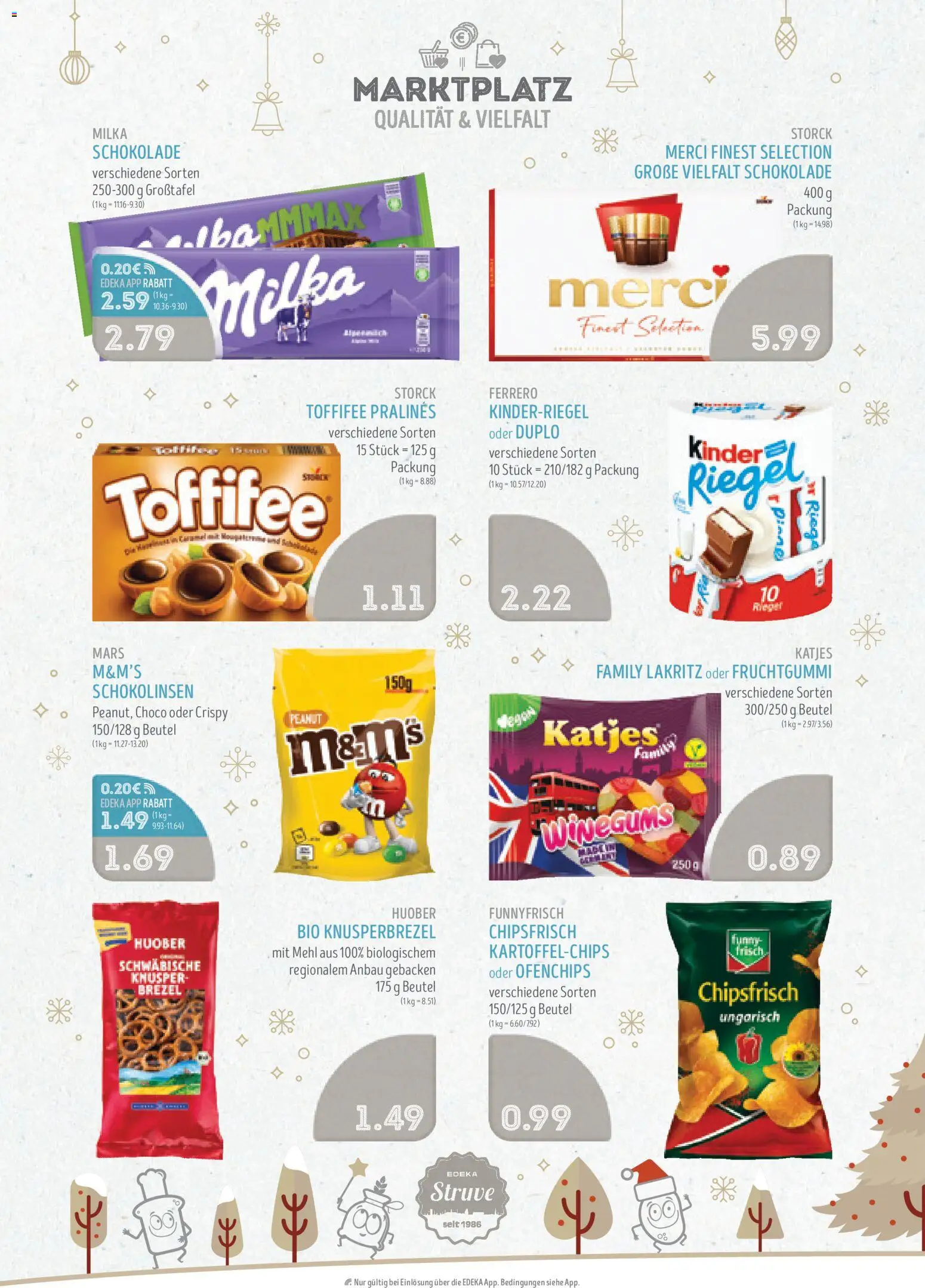 Edeka Struve Prospekt 	 – gültig ab 22.12.2025 | Seite: 12 | Produkte: Mehl, M&M's, Milka, Mars