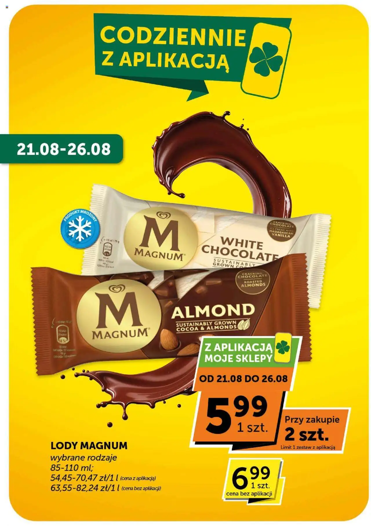 Groszek Gazetka - Minimarket od 21.08.2025 | Strona: 6 | Produkty: Lody Magnum, Lody