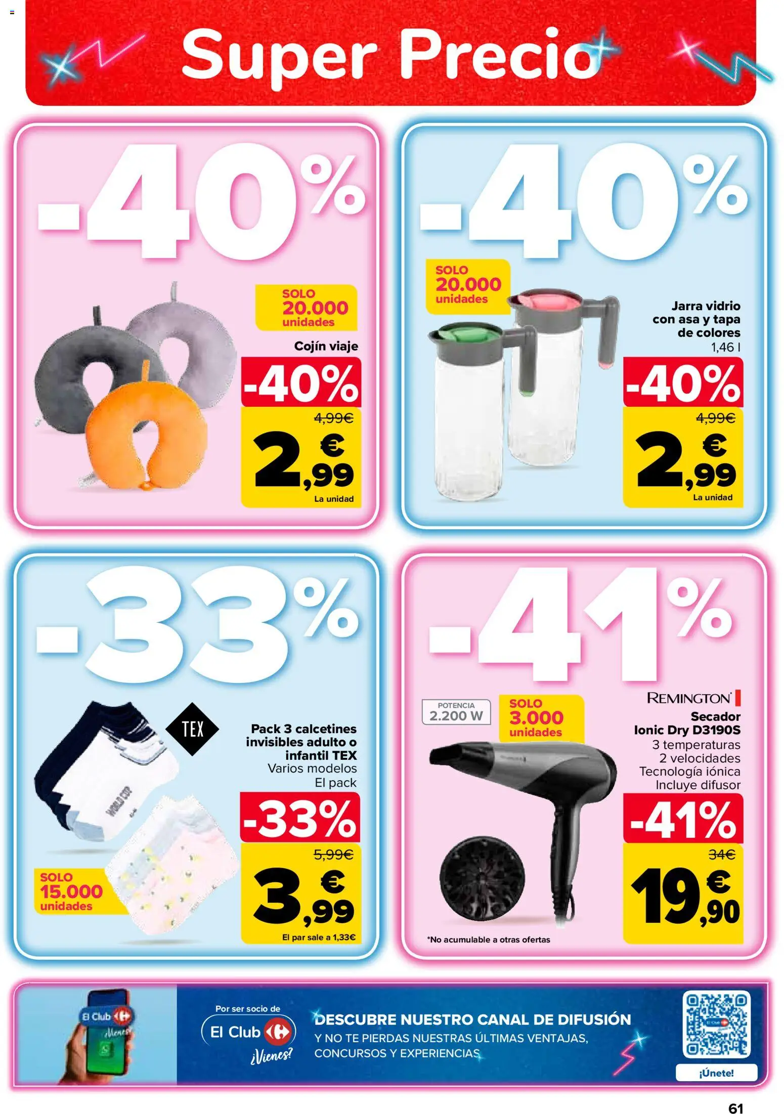 Carrefour folleto │ válido desde el 24.03.2026 | Página: 61 | Productos: Té, Cojín