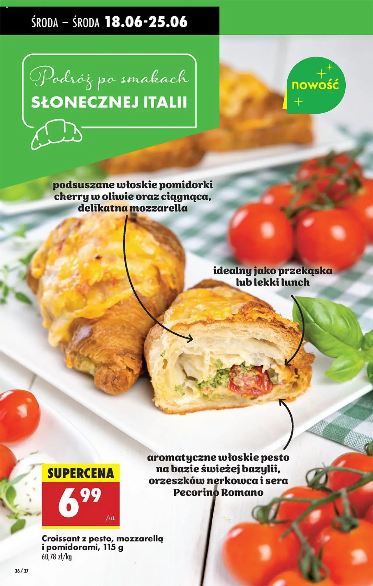 Biedronka gazetka - Oferta W tym tygodniu od 18.06.2025 | Strona: 40 | Produkty: Pecorino, Pesto, Mozzarella