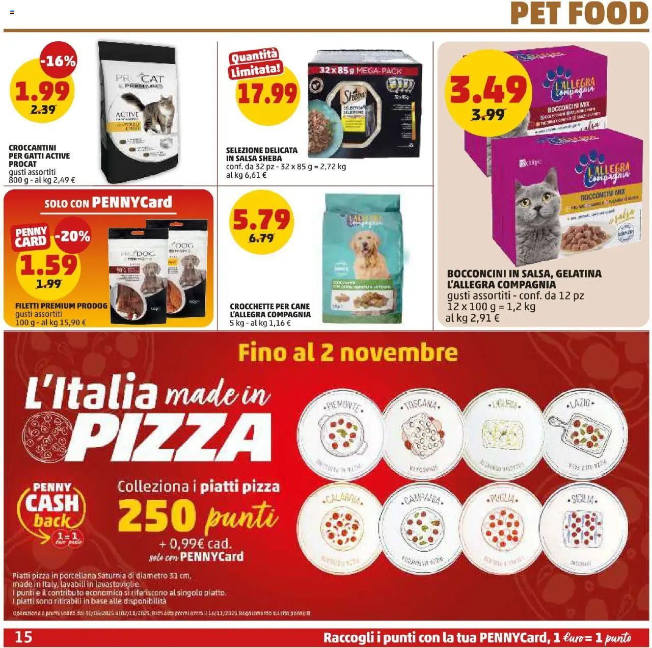 Volantino PENNY del 25.09.2025 | Pagina: 15 | Prodotti: Pizza, Salsa, Crocchette