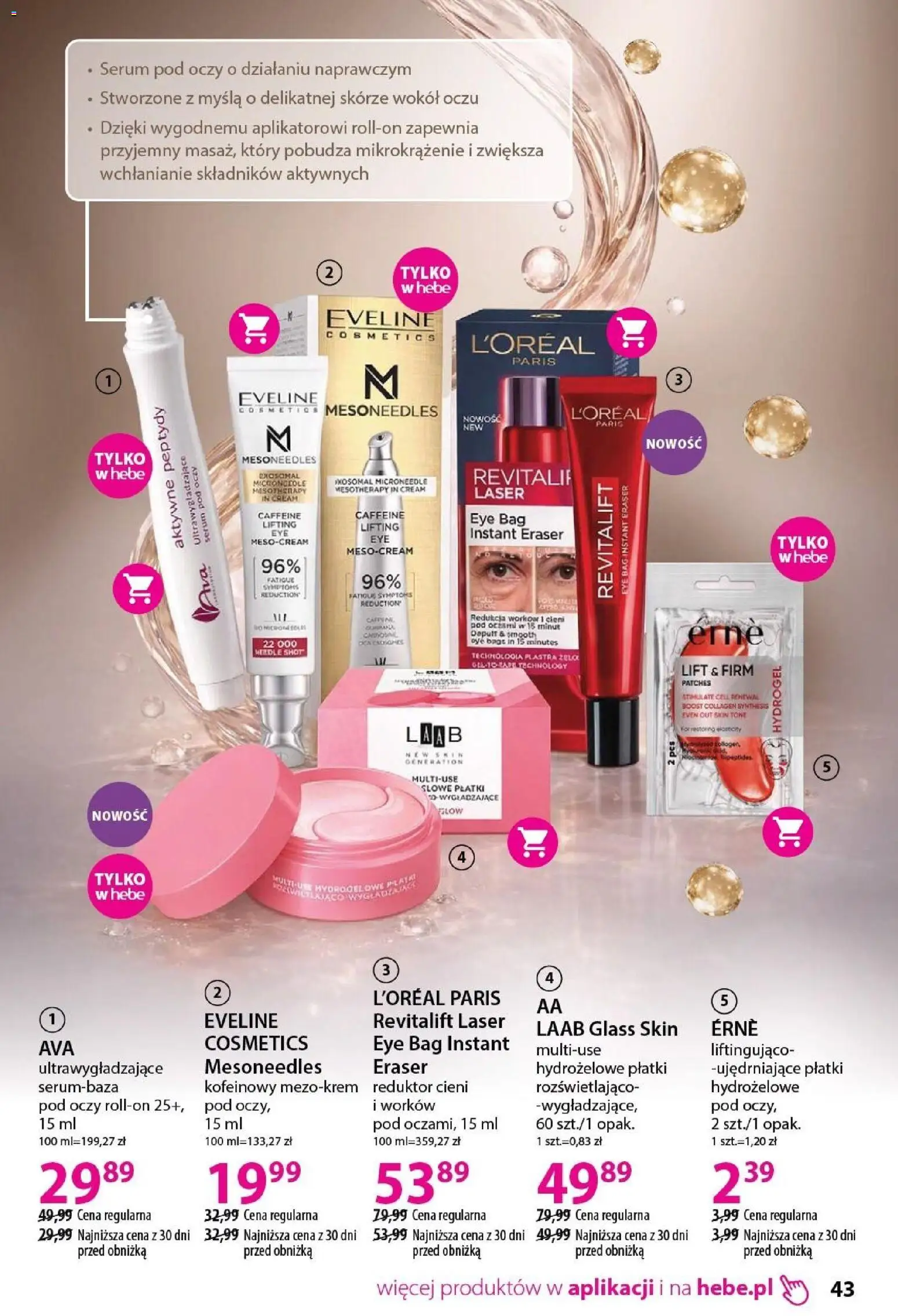 Hebe gazetka - Katalog od 19.03.2026 | Strona: 43 | Produkty: Płatki