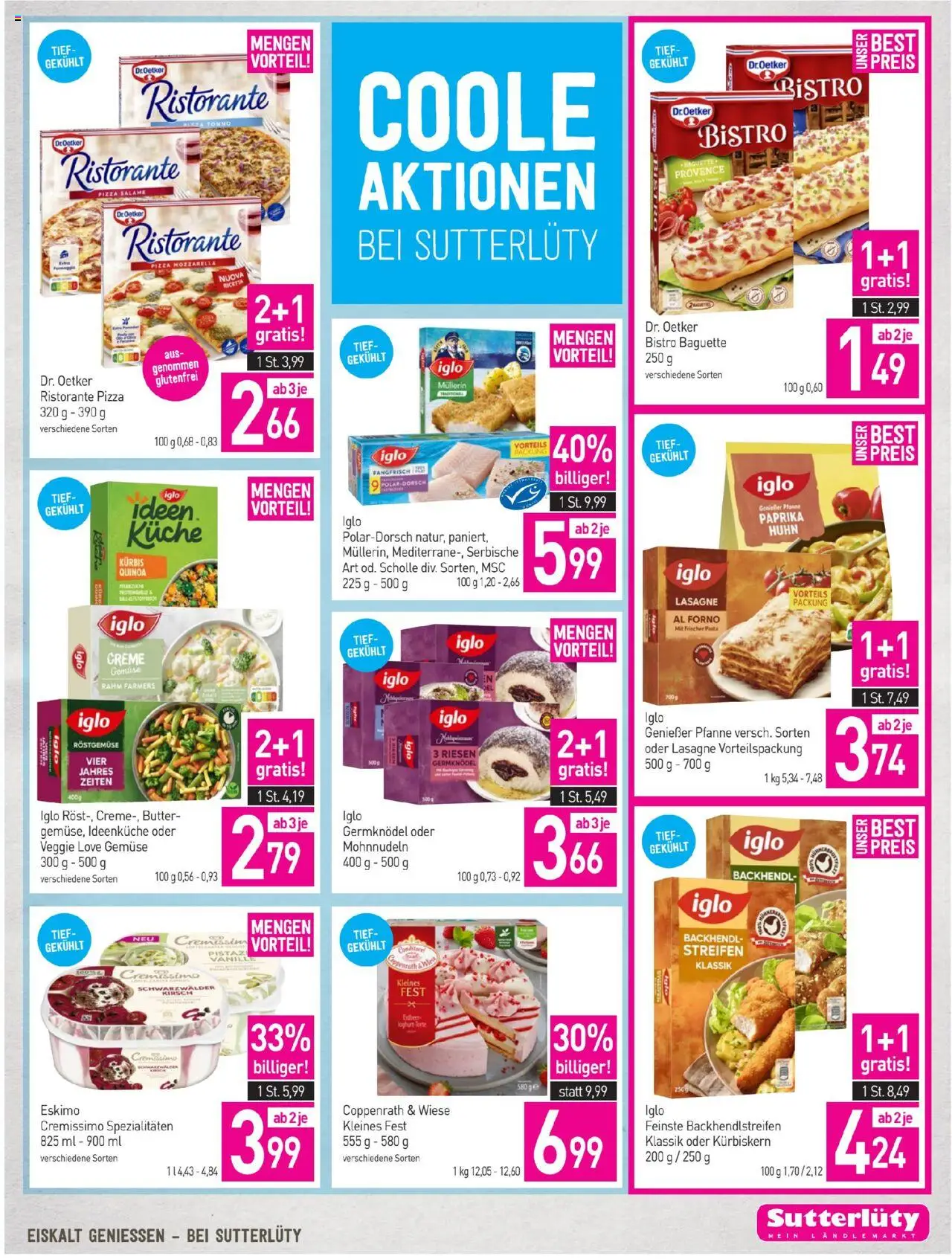 Sutterlüty Flugblatt gültig ab 09.10.2025 | Seite: 21 | Produkte: Pasta, Kürbis, Creme, Pizza