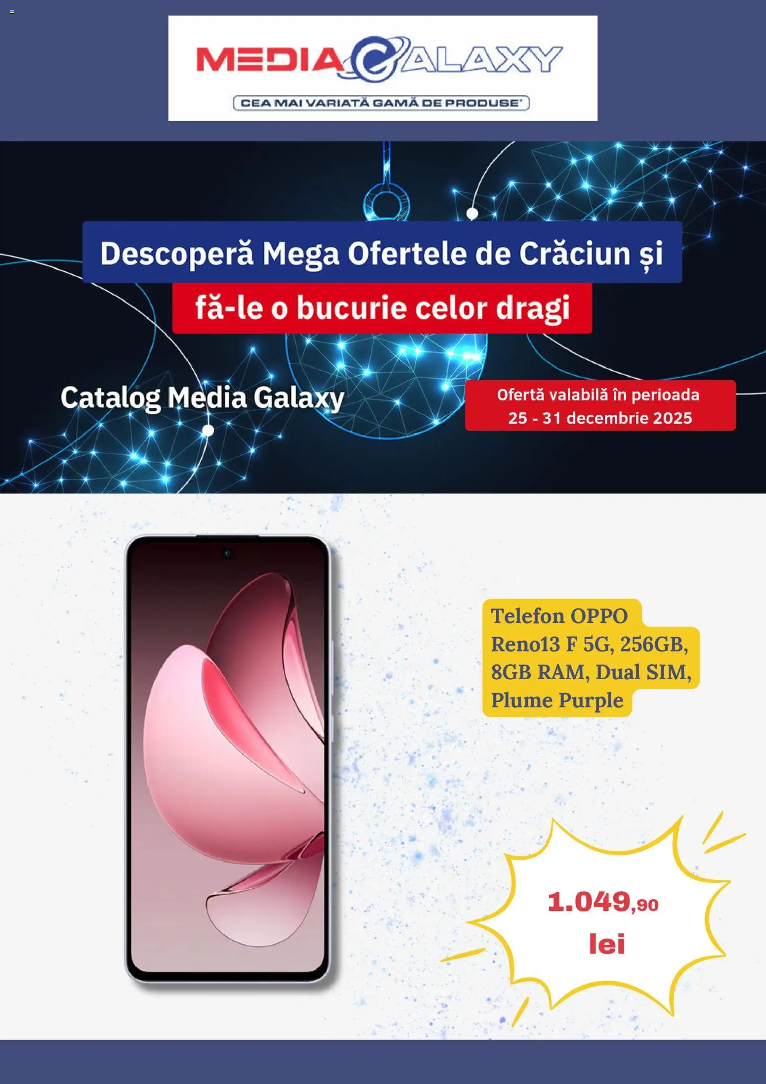 Noul catalog Media Galaxy – valabil de la 25.12.2025 | Pagină: 1 | Produse: Telefon
