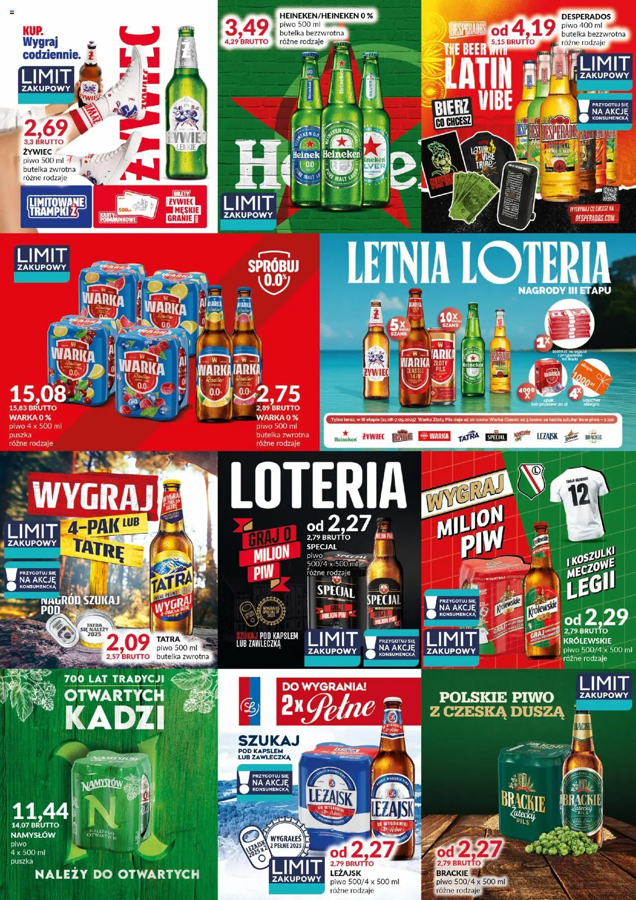 Eurocash Gazetka - Katalog Alkoholowy od 01.08.2025 | Strona: 51 | Produkty: Warka, Piwo, Heineken