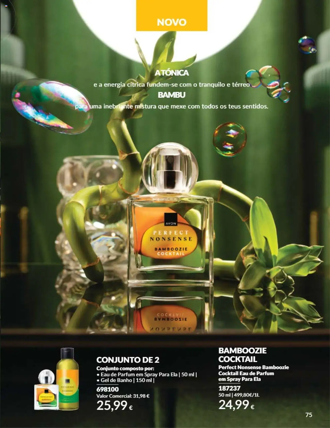 Catálogo Avon Campanha 6 │ válido de 01.06.2025 | Página: 75 | Produtos: Perfume, Gel de banho, Banho