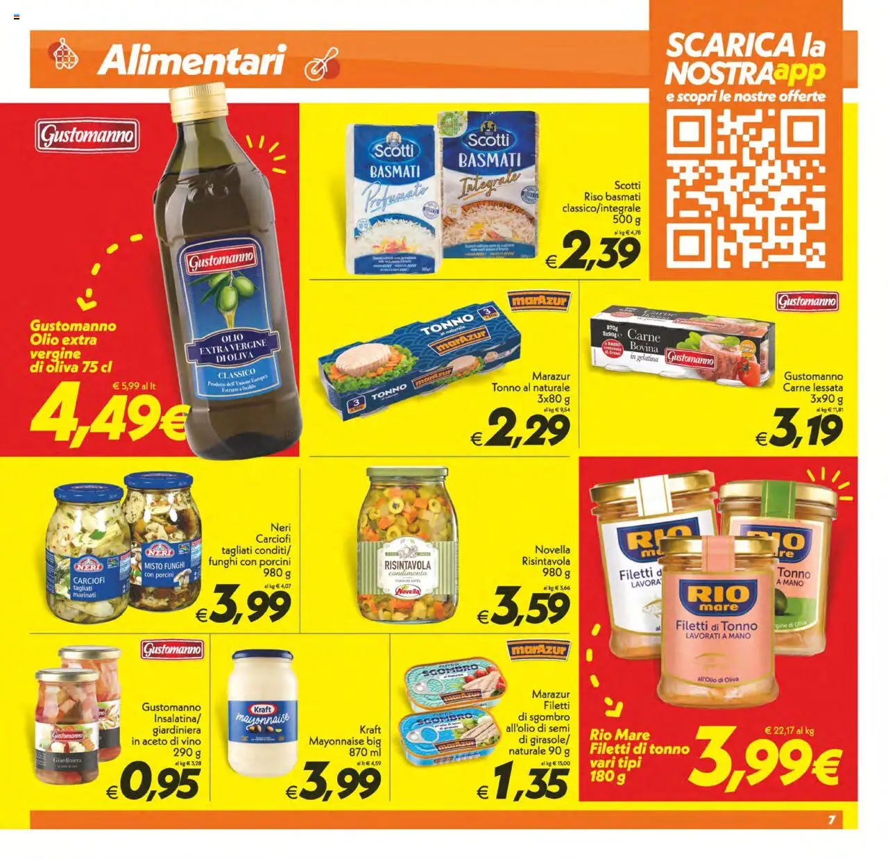 Volantino SuperConveniente del 22.08.2025 | Pagina: 7 | Prodotti: Riso Basmati, Vino, Aceto, Sgombro