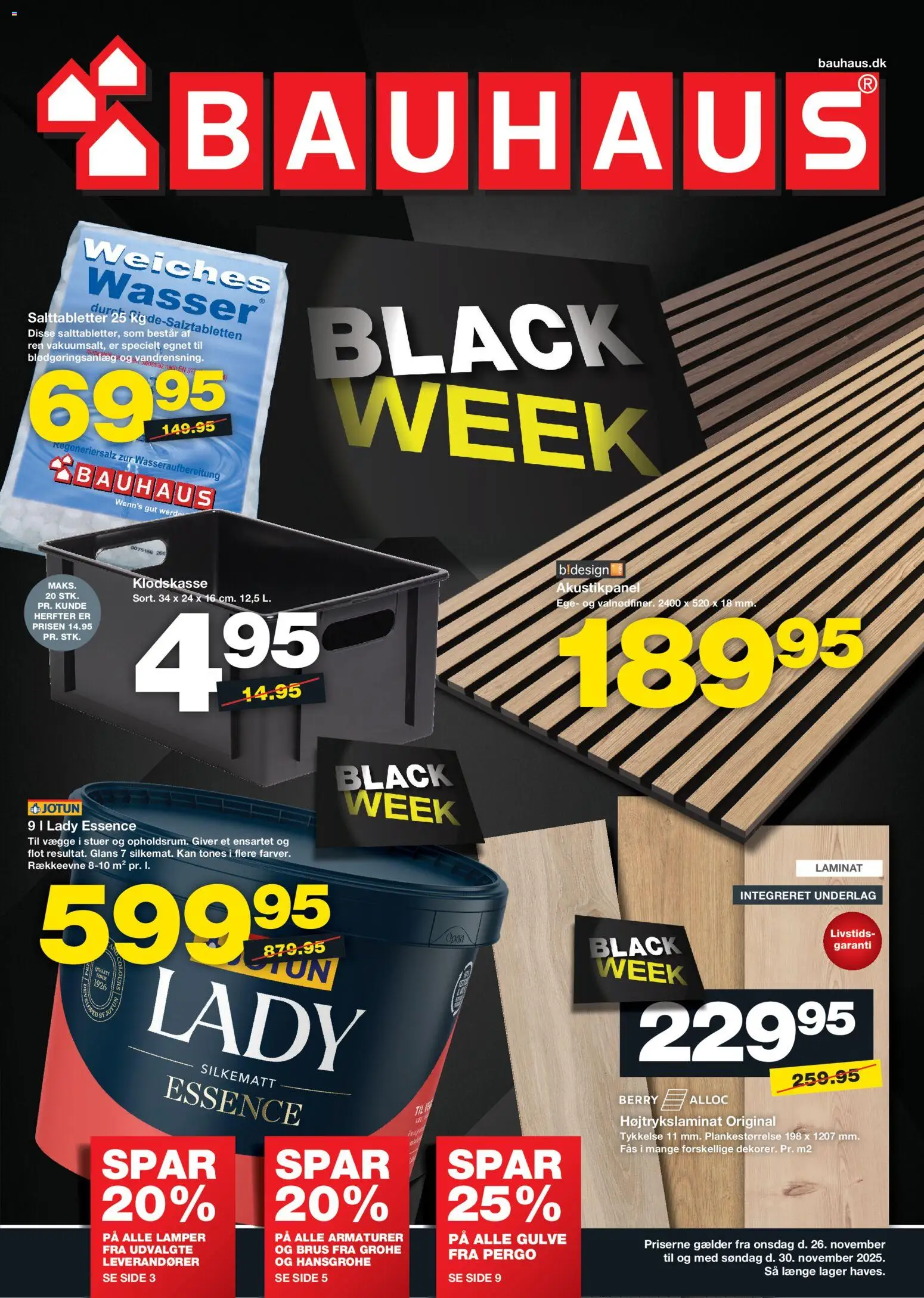 Bauhaus tilbudsavis – gyldig fra 26.11.2025 | Side: 1 | Produkter: Søm
