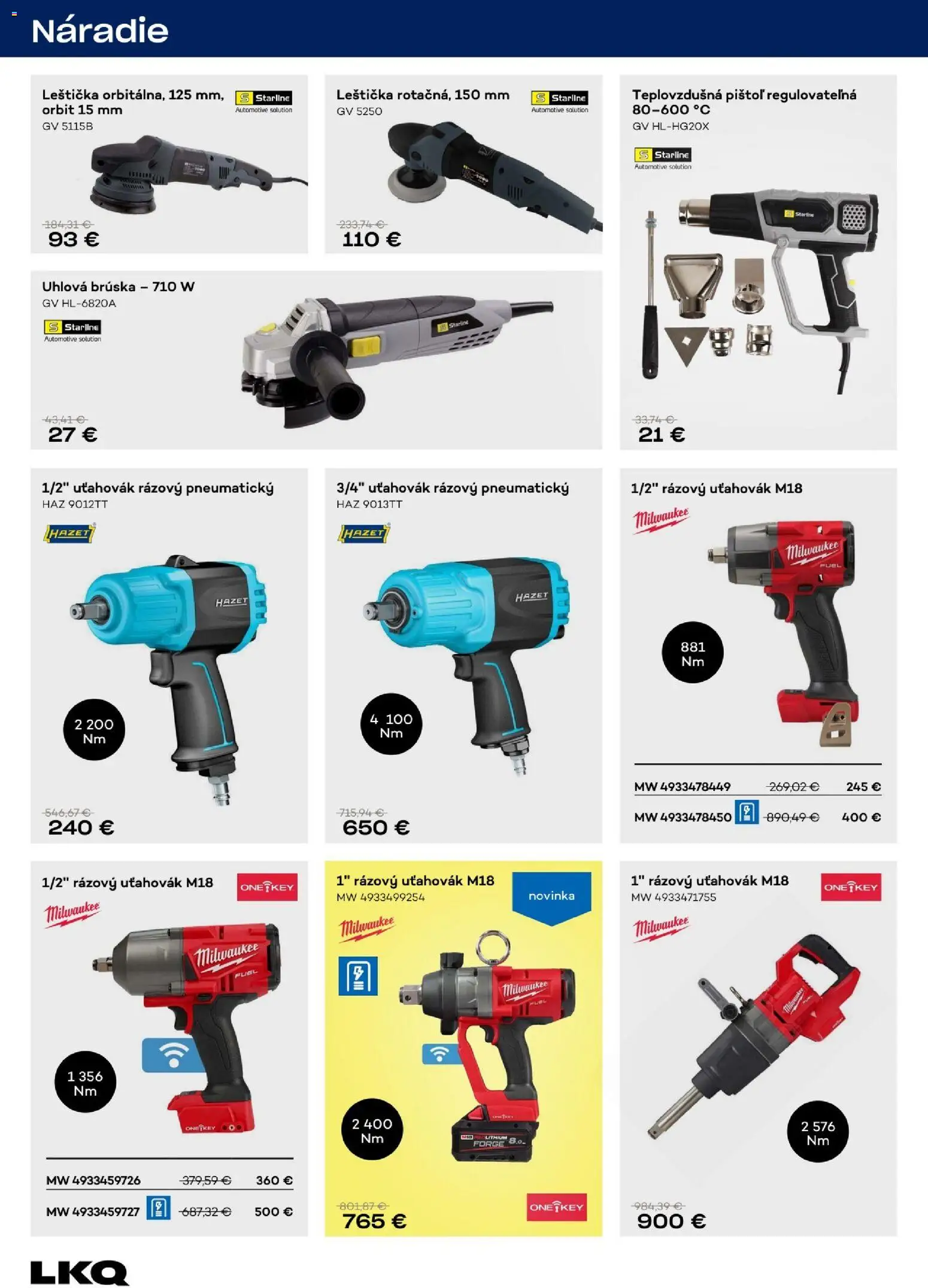 Nové Auto Kelly akcie – leták je platný od 09.03.2026 | Strana: 30 | Produkty: Náradie, Uhlová brúska