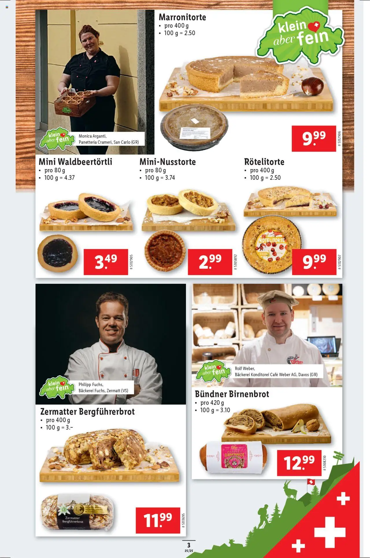 Lidl Aktionen Klein aber fein ab 19.06.2025 | Seite: 3 | Produkte: Bäckerei