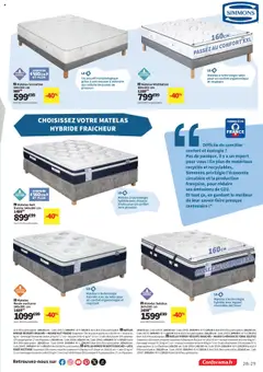 Conforama - Prévisualisation de Conforama Guide Literie 2025 valide à partir de 10.06.2025 | Page: 29 | Produits: Mousse, Tonique, Suspension, Matelas