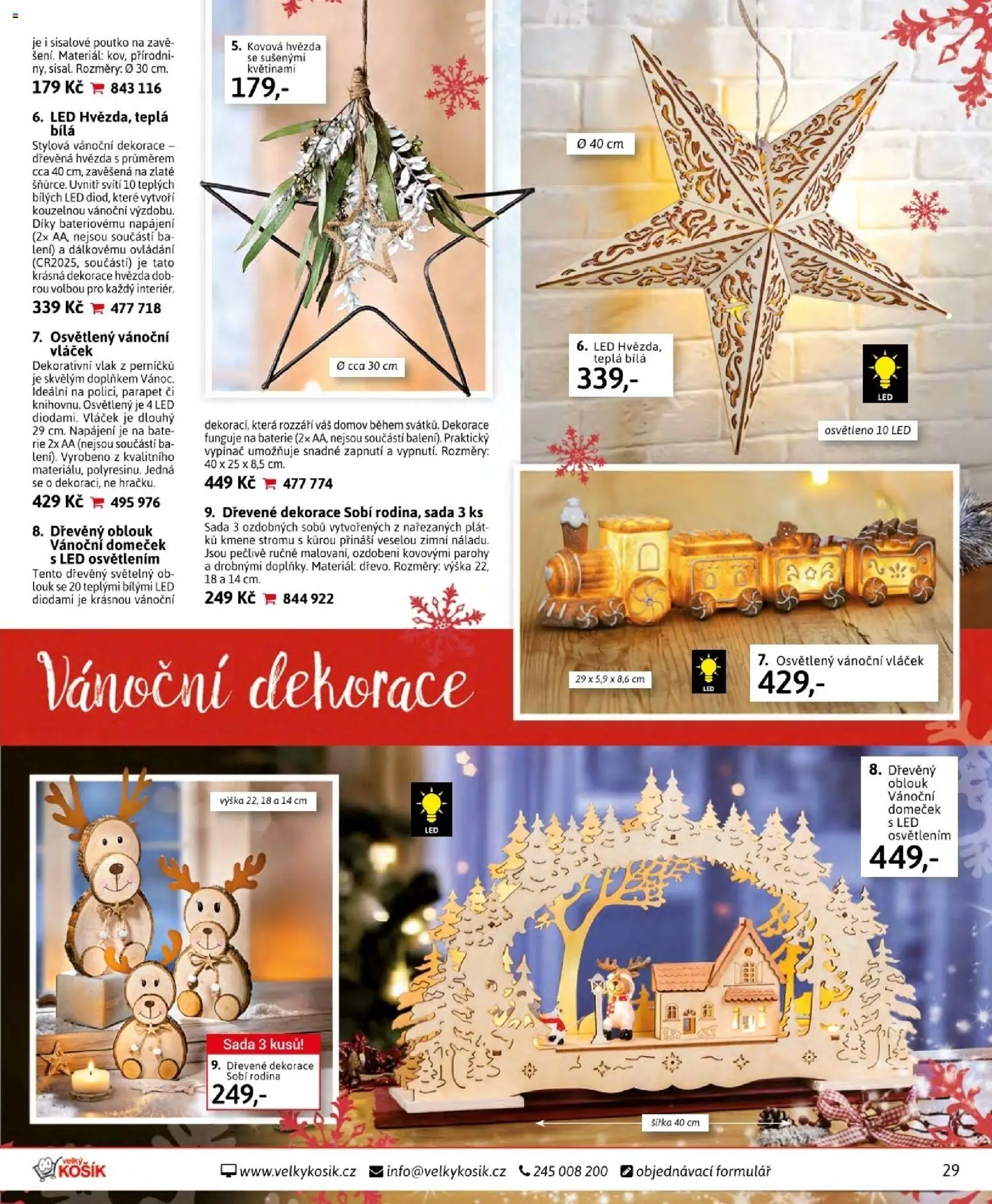 Velký Košík katalog listopad 2025 od 01.11.2025 | Strana: 29 | Produkty: Vypínač, Baterie, Vánoční dekorace, LED