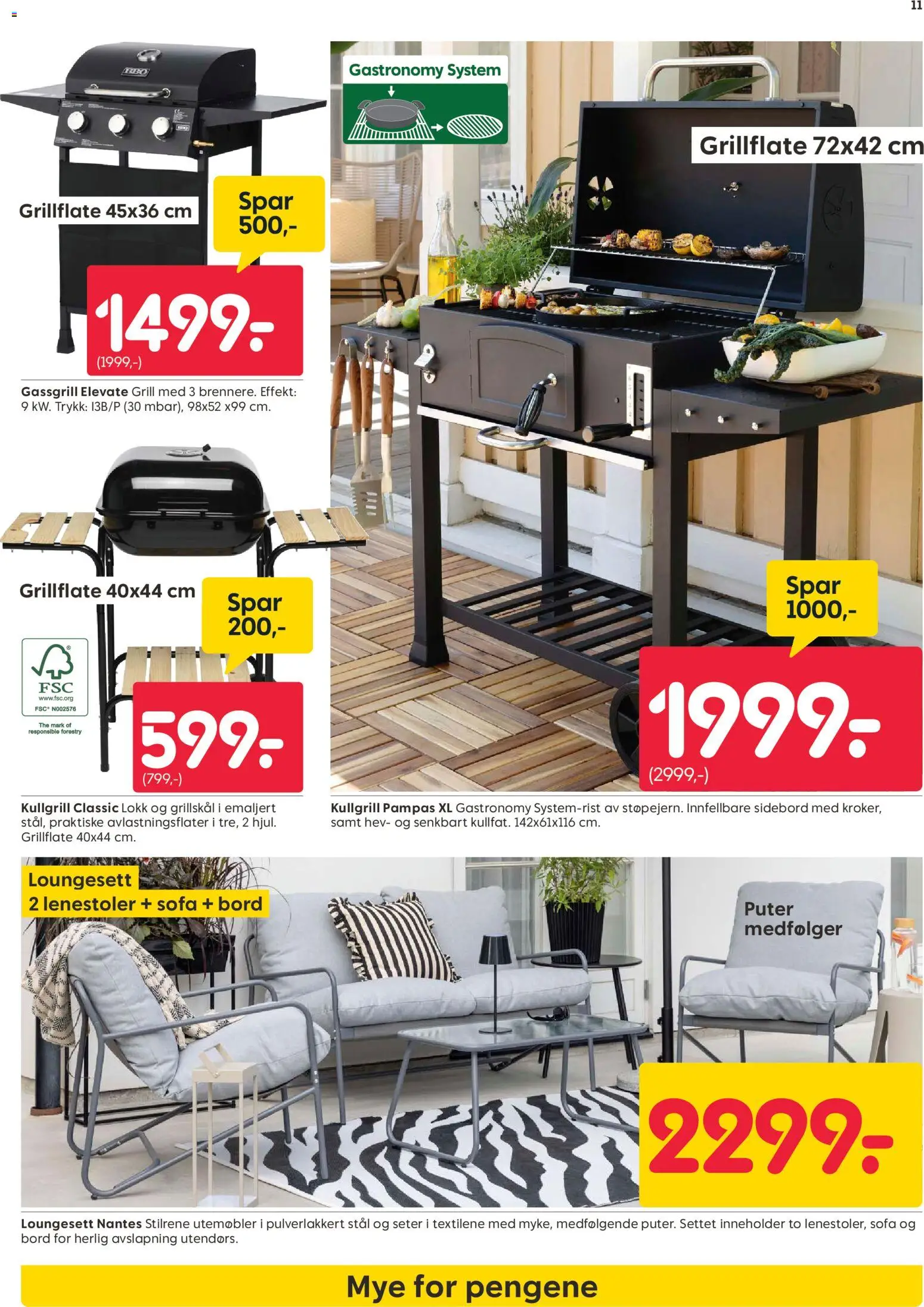 {H1} | Side: 11 | Produkter: Grill, Sofa, Sidebord, Bord