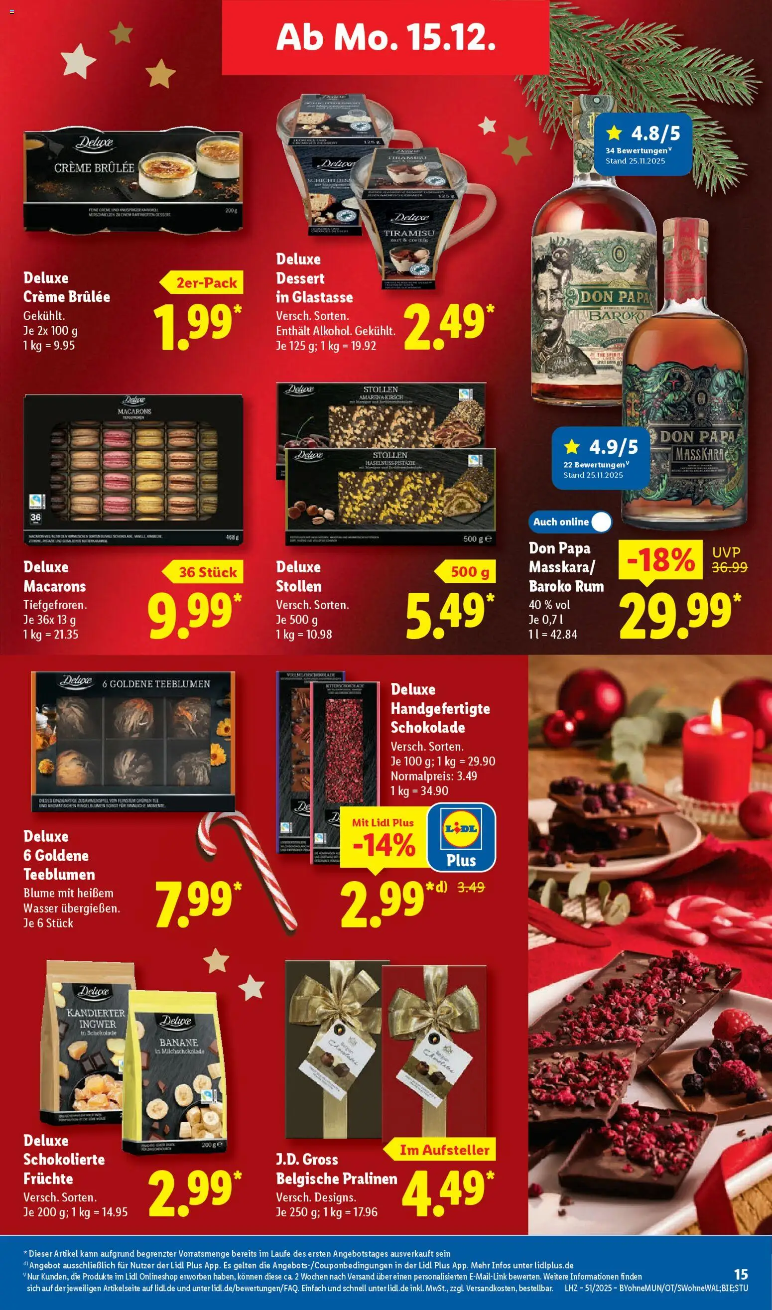 Lidl Prospekt Prenzlau – gültig ab 15.12.2025 | Seite: 25 | Produkte: Schokolade, Rum, Creme, Wasser