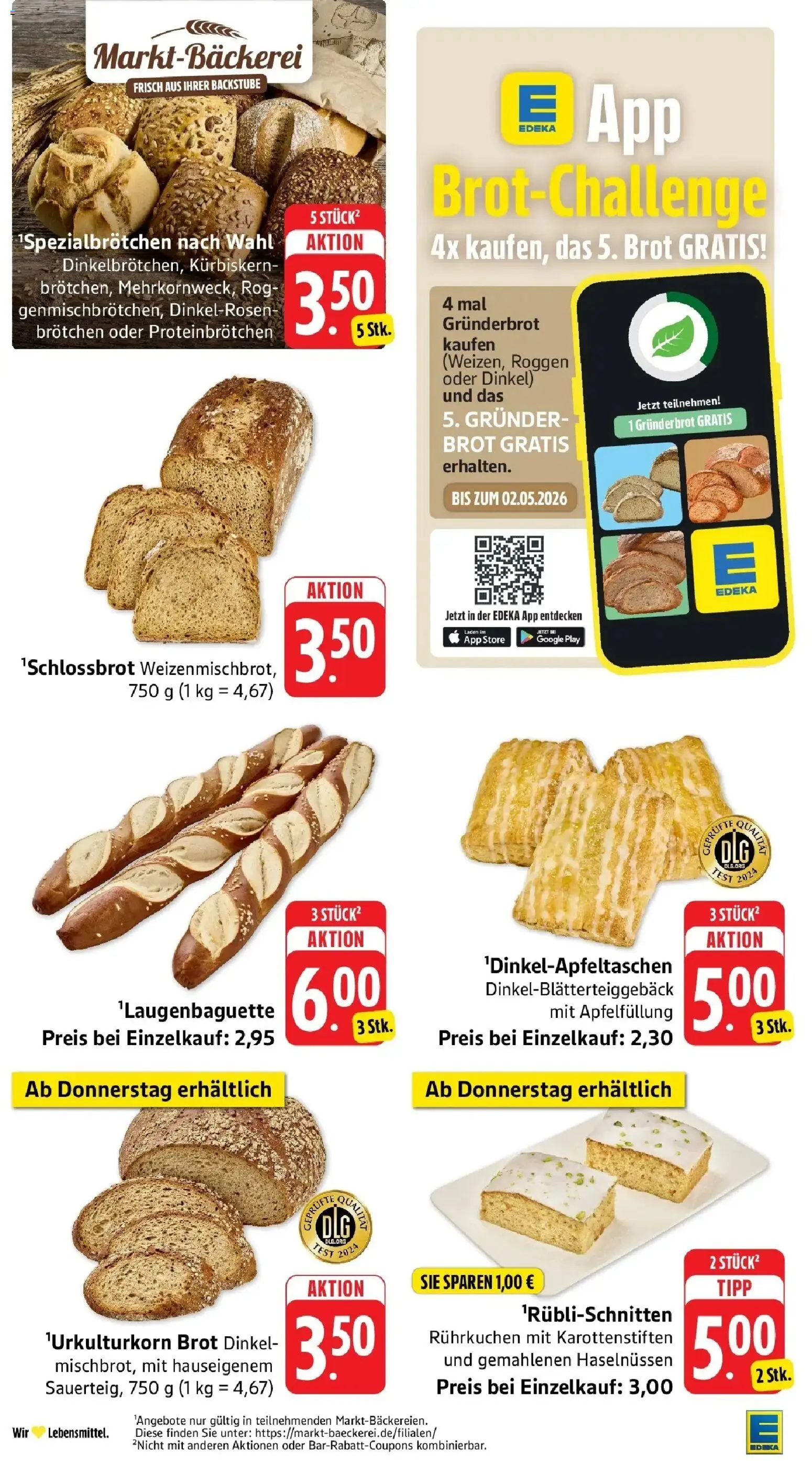 E center Prospekt Überlingen	 – gültig ab 05.04.2026 | Seite: 14 | Produkte: Brot