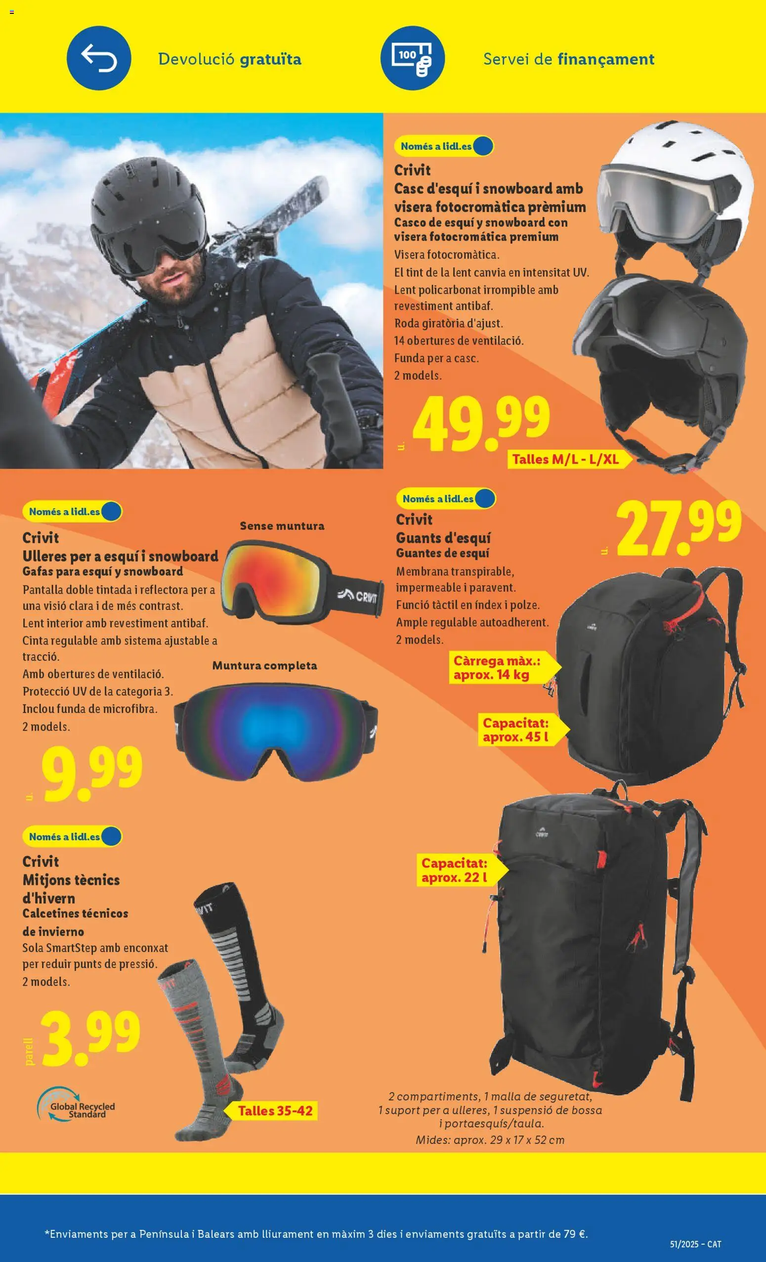 Lidl folleto de bazar │ válido desde el 15.12.2025 | Página: 3 | Productos: Guantes, Funda
