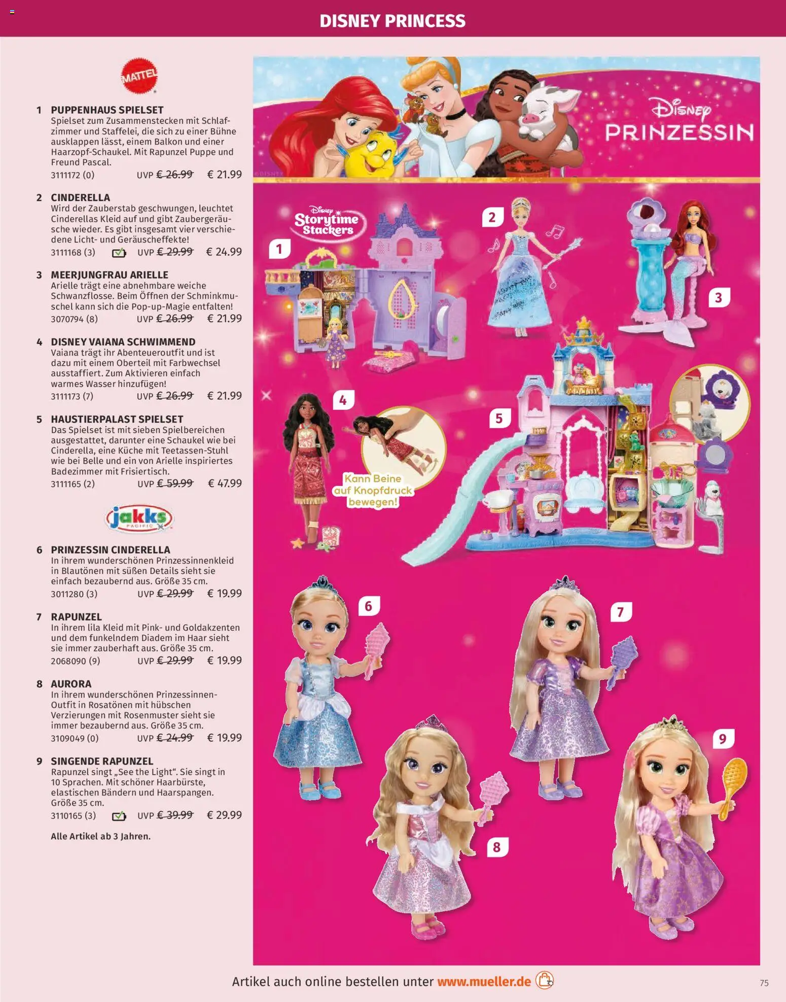 Müller Spielwarenkatalog – gültig ab 27.10.2025 | Seite: 75 | Produkte: Küche, Wasser, Kleid