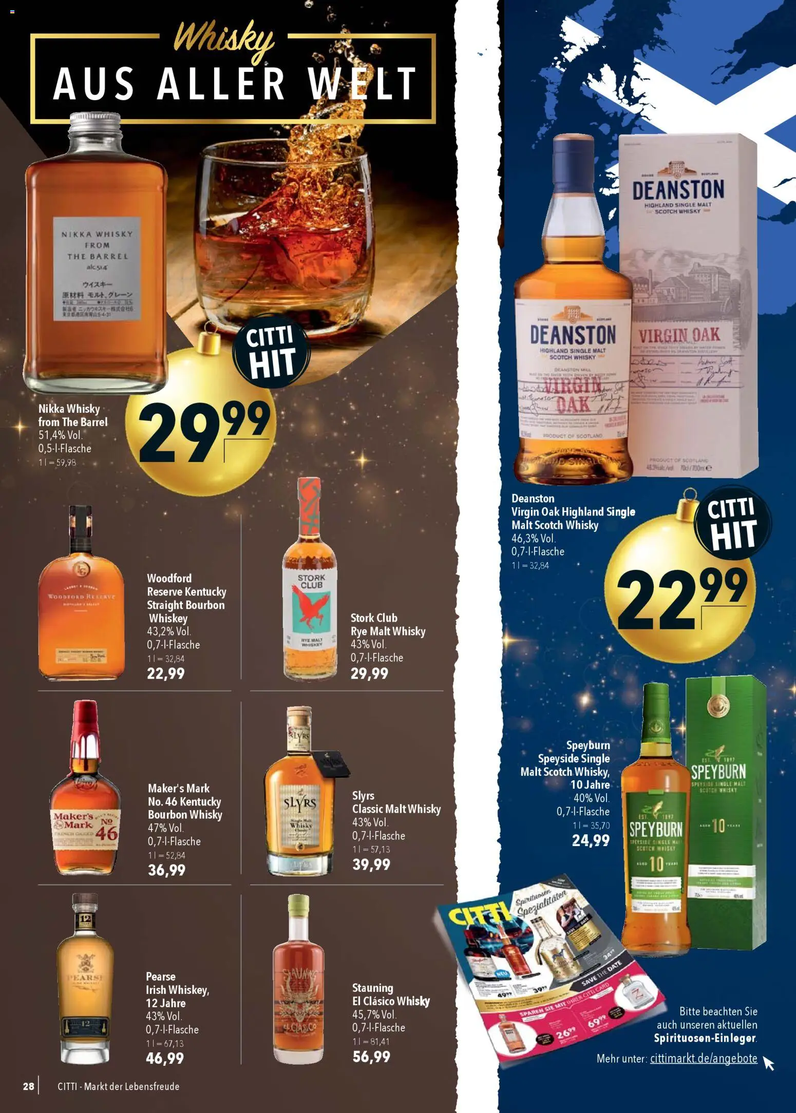 CITTI Markt Prospekt 	 – gültig ab 17.12.2025 | Seite: 30 | Produkte: Whisky, Bourbon, Whiskey