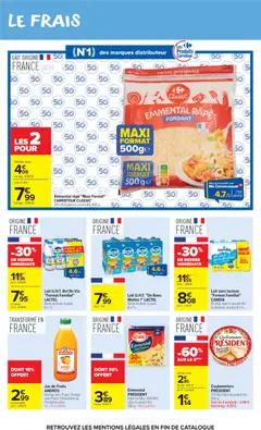 Carrefour Market - Prévisualisation de Carrefour Market catalogue valide à partir de 21.04.2026 | Page: 16 | Produits: Clémentine, Emmental, Lait, Jus