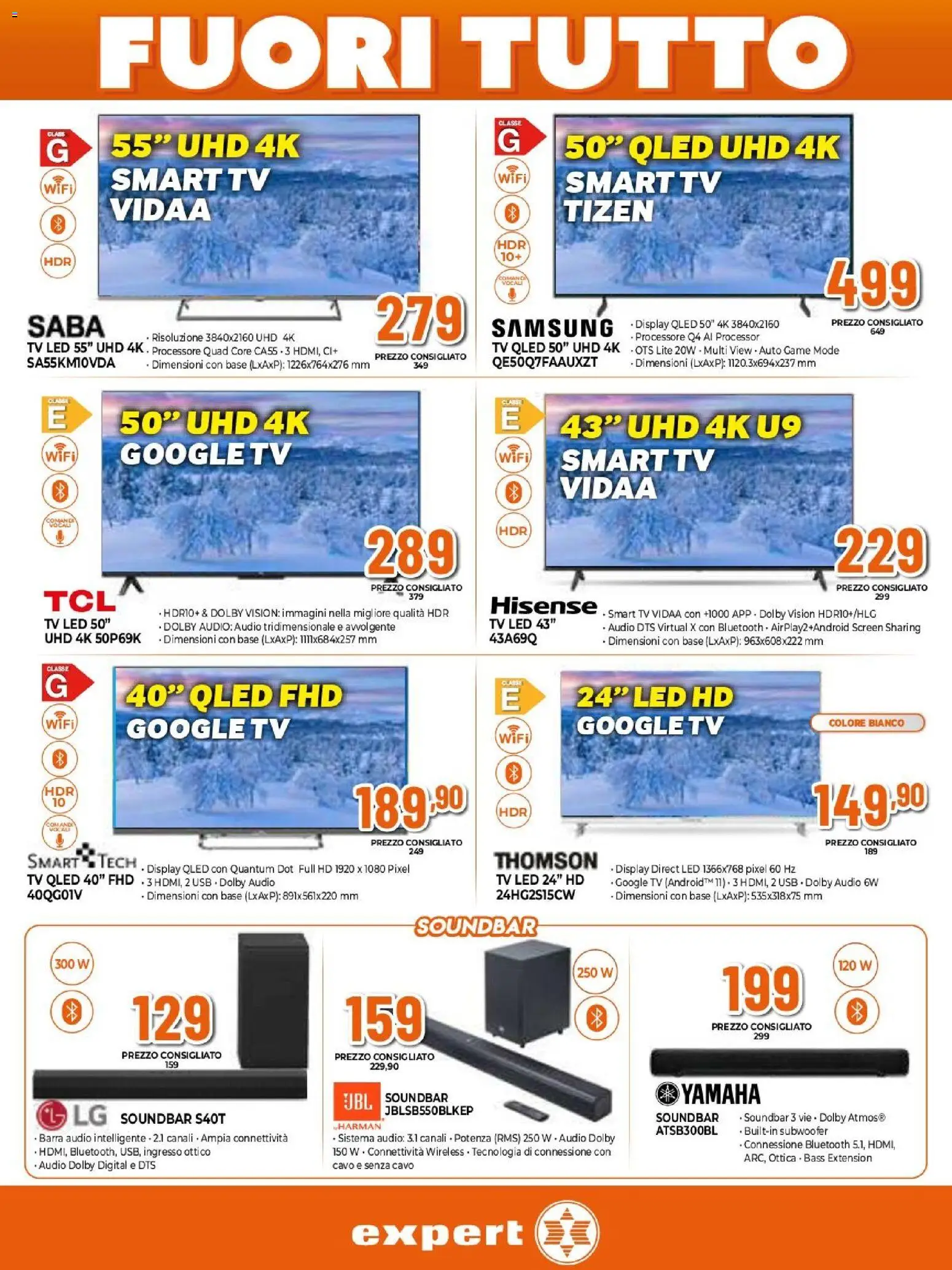 Volantino Expert del 27.12.2025 | Pagina: 15 | Prodotti: TV, Audio, Cavo, Samsung