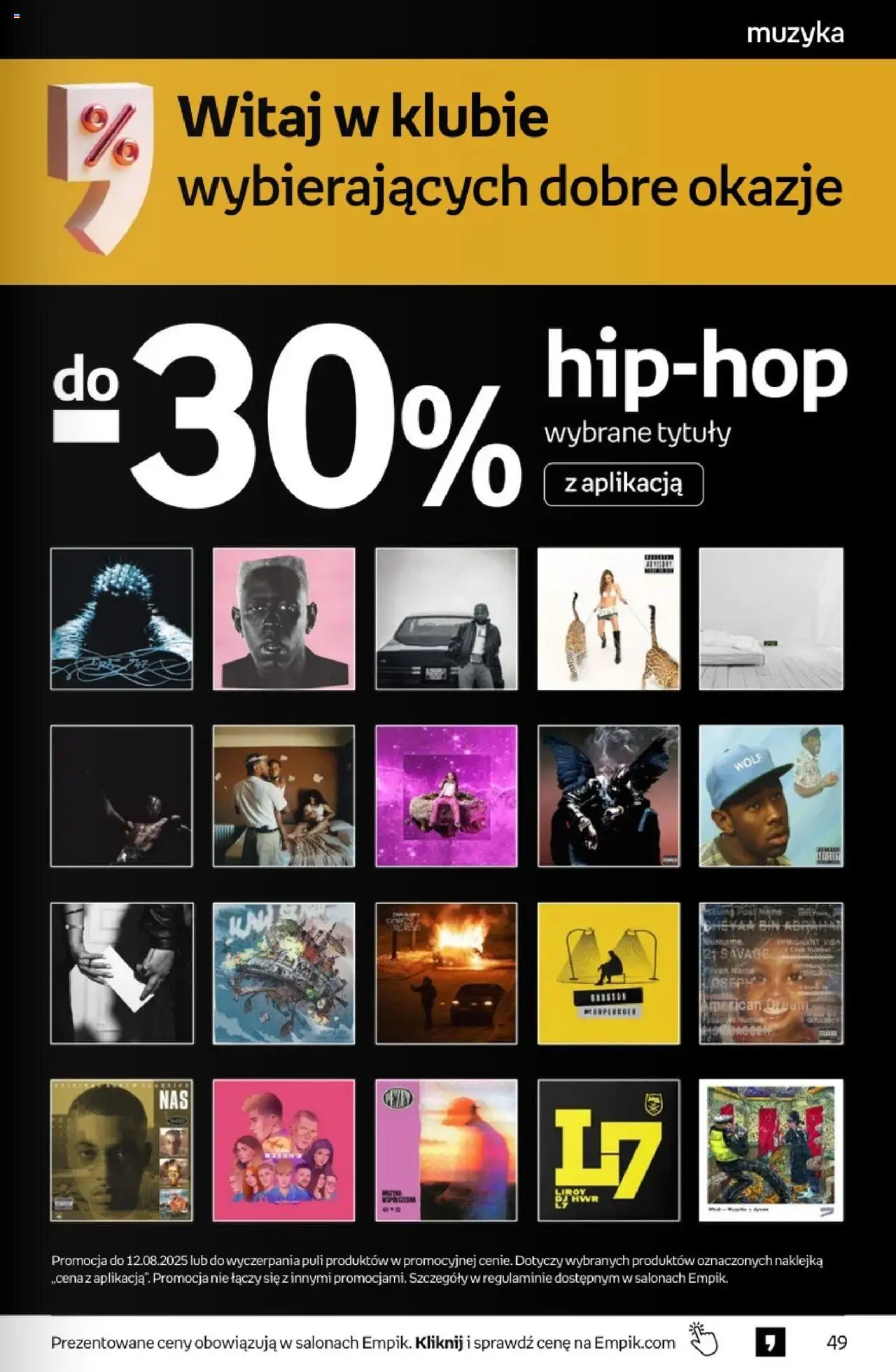Empik promocje - Tom kultury Muzyka od 30.07.2025 | Strona: 11