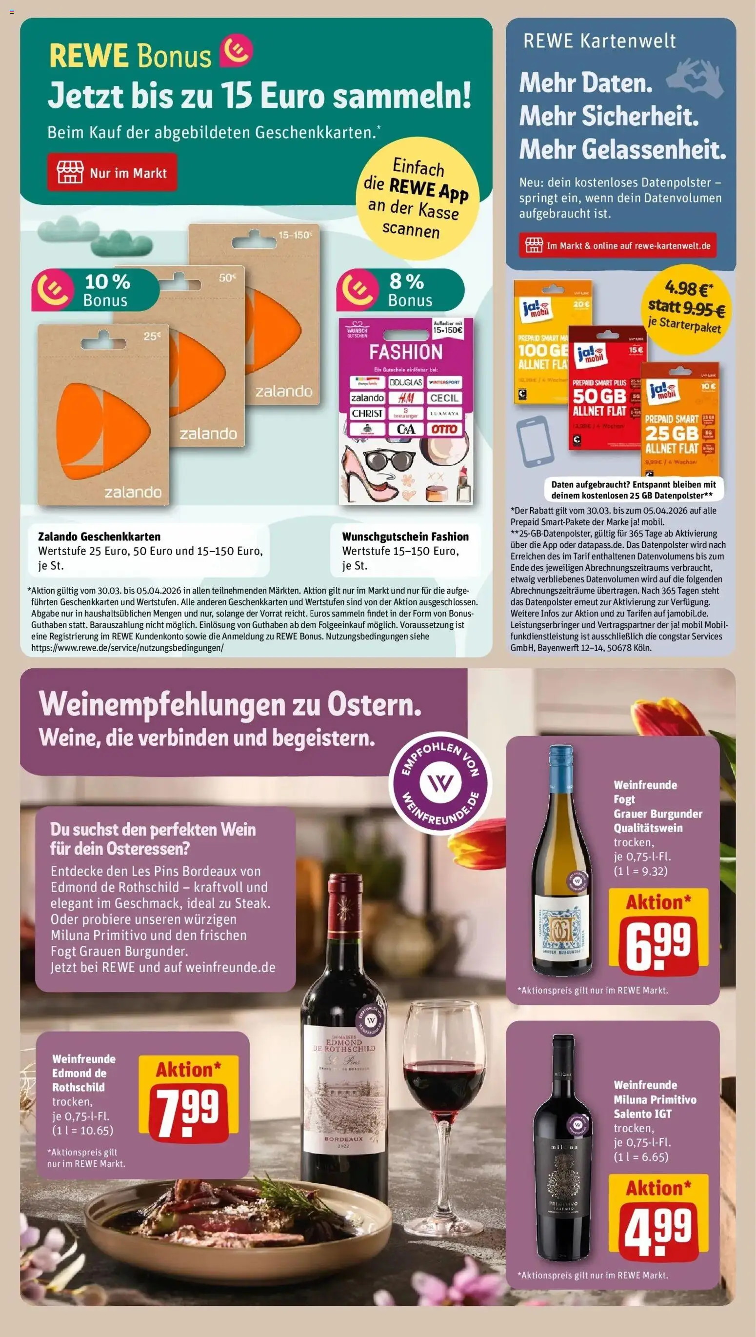 Rewe Prospekt Abtsgmuend	 – gültig ab 30.03.2026 | Seite: 19 | Produkte: Wein