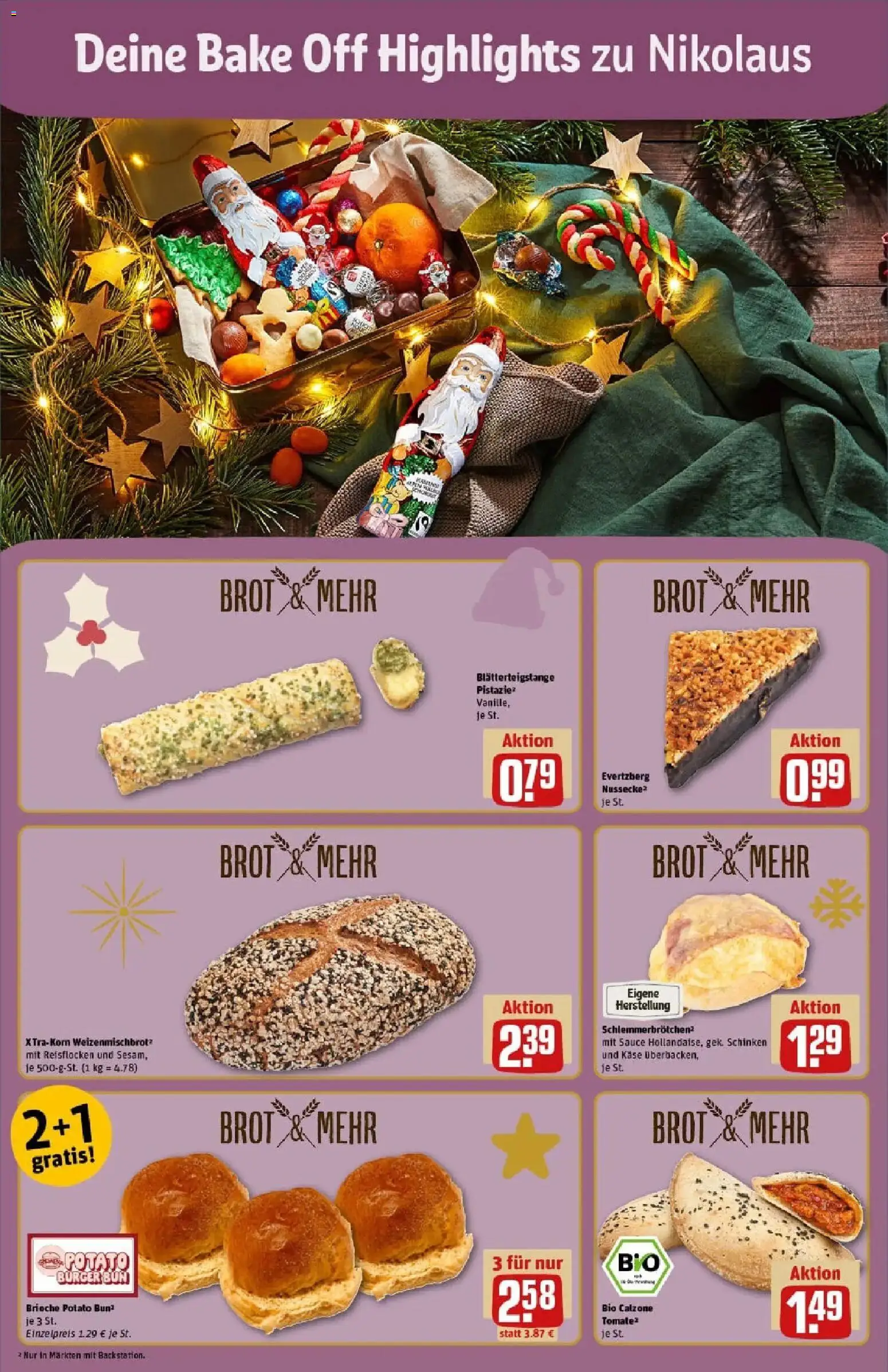 Rewe prospekt Stolberg / Breinig	 – gültig ab 01.12.2025 | Seite: 10 | Produkte: Käse, Burger, Burger bun, Brot