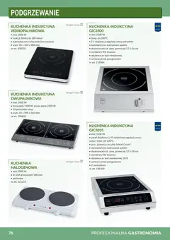 Pogląd oferty "Makro Gazetka - Profesjonalna Gastronomia" - ważna od 01.02.2026 | Strona: 76 | Produkty: Kuchenka