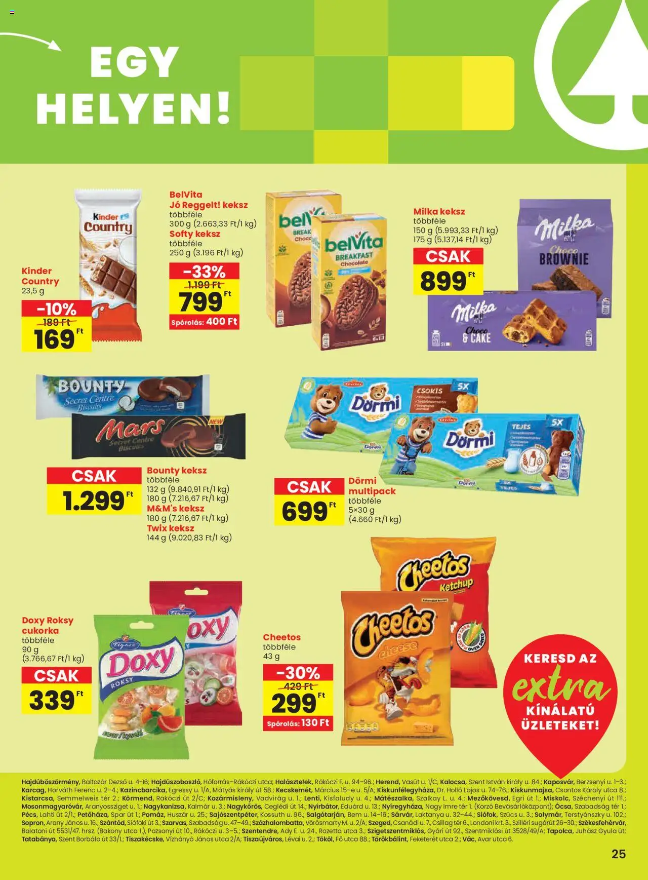 Spar akciós ujság - amely érvényes a következő dátumtól: 29.05.2025 | Oldal: 6 | Termékek: Cheetos, Cukorka, Ketchup, Keksz