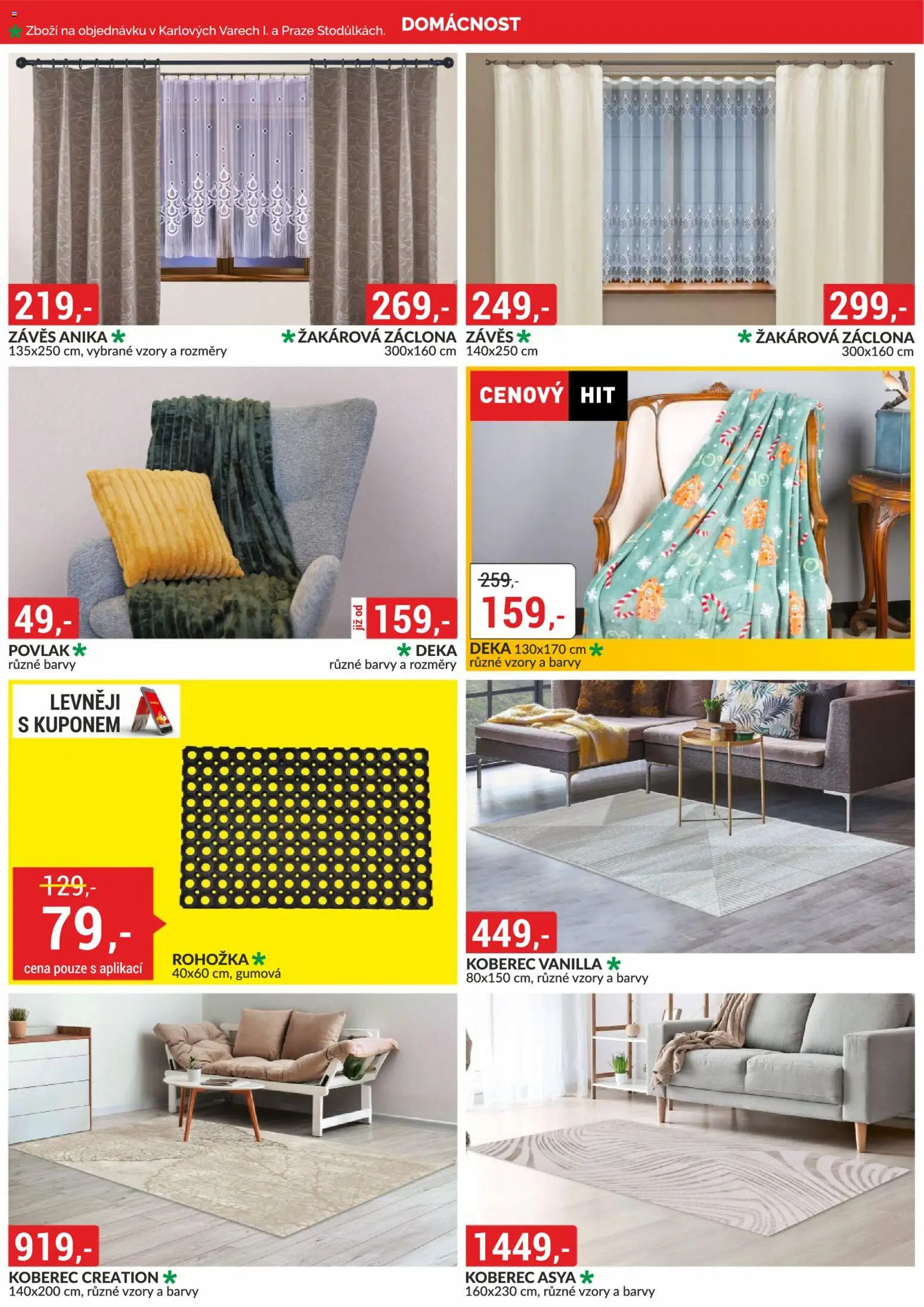 BAUMAX leták od 01.11.2025 | Strana: 8 | Produkty: Závěs, Koberec, Rohožka, Barvy