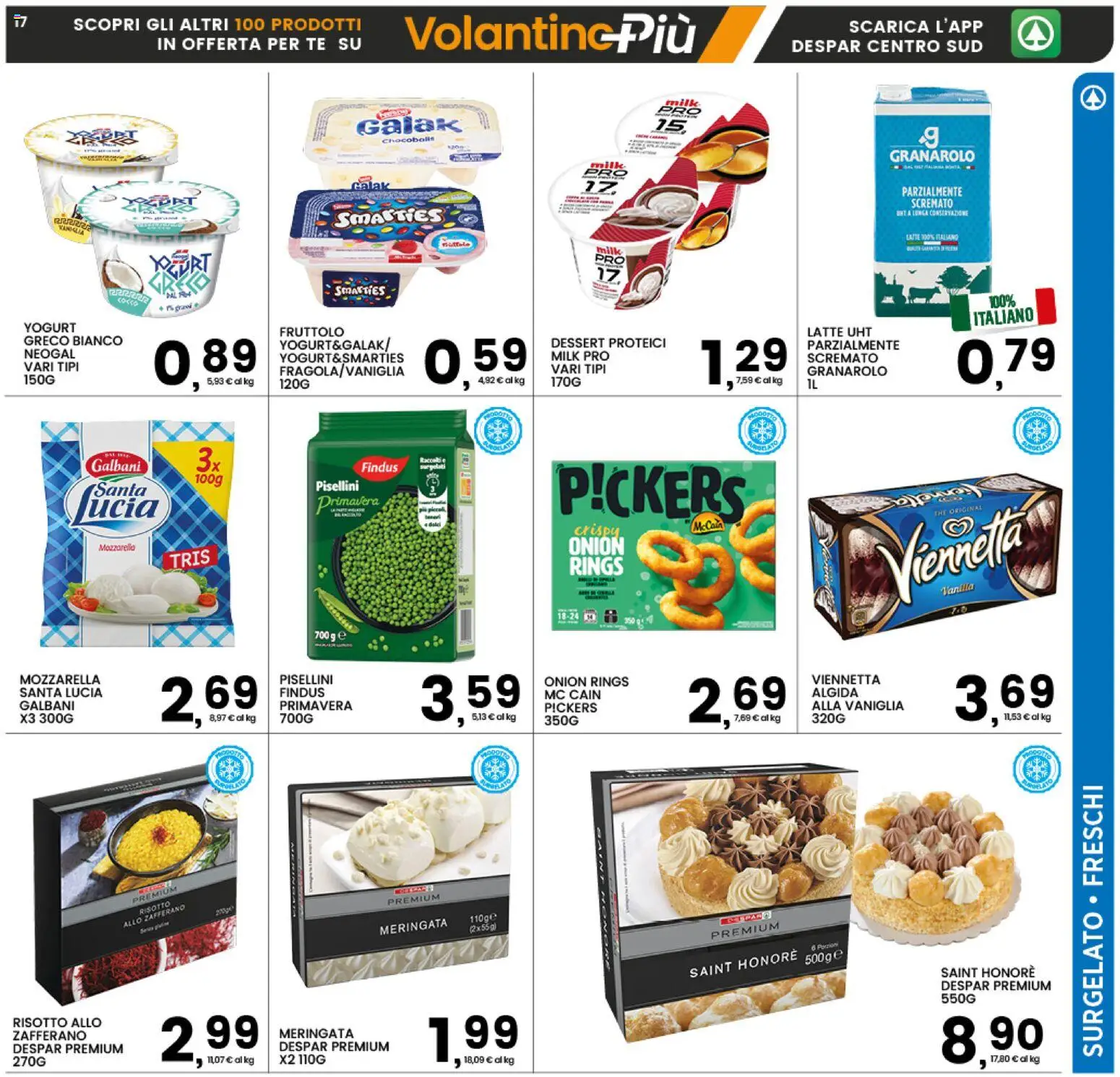 Volantino Interspar del 25.03.2026 | Pagina: 21 | Prodotti: Yogurt, Mozzarella, Latte, The
