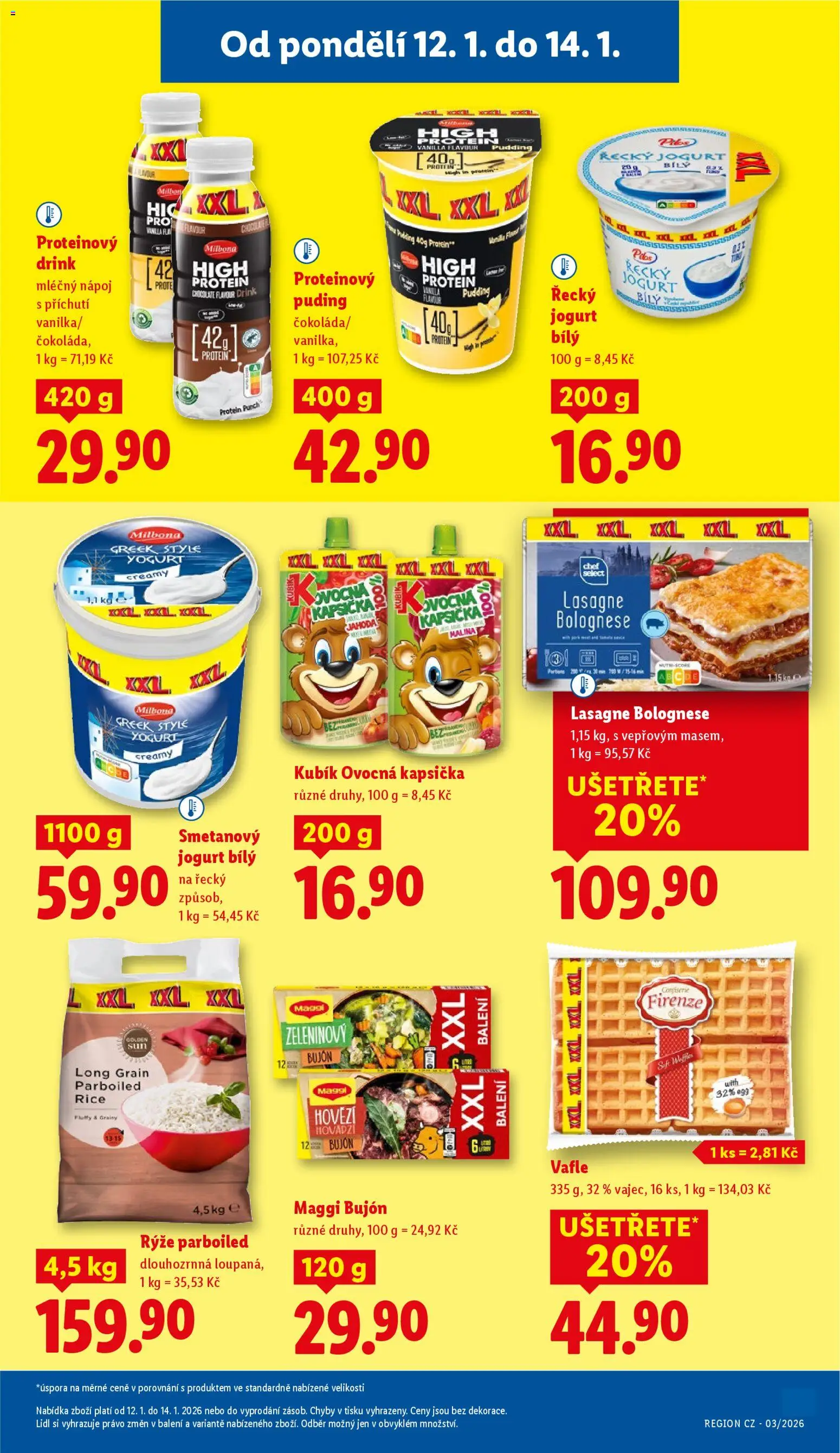 Lidl leták od 12.01.2026 | Strana: 17 | Produkty: Rýže parboiled, Ovocná kapsička, Milbona, Protein jogurt