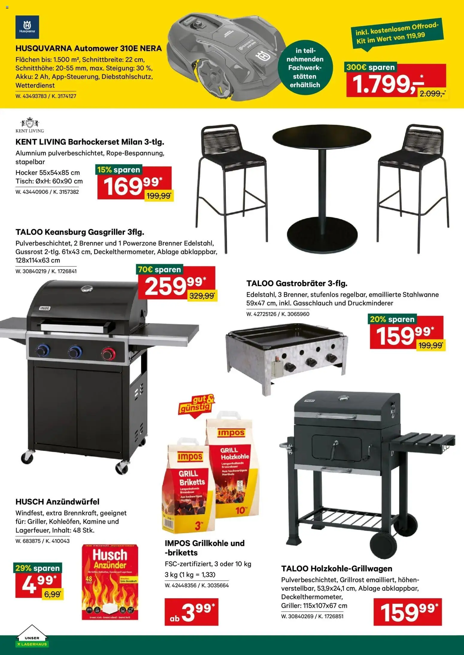 Lagerhaus - Wochen Angebote gültig ab 29.03.2026 | Seite: 8 | Produkte: Grill, Tisch