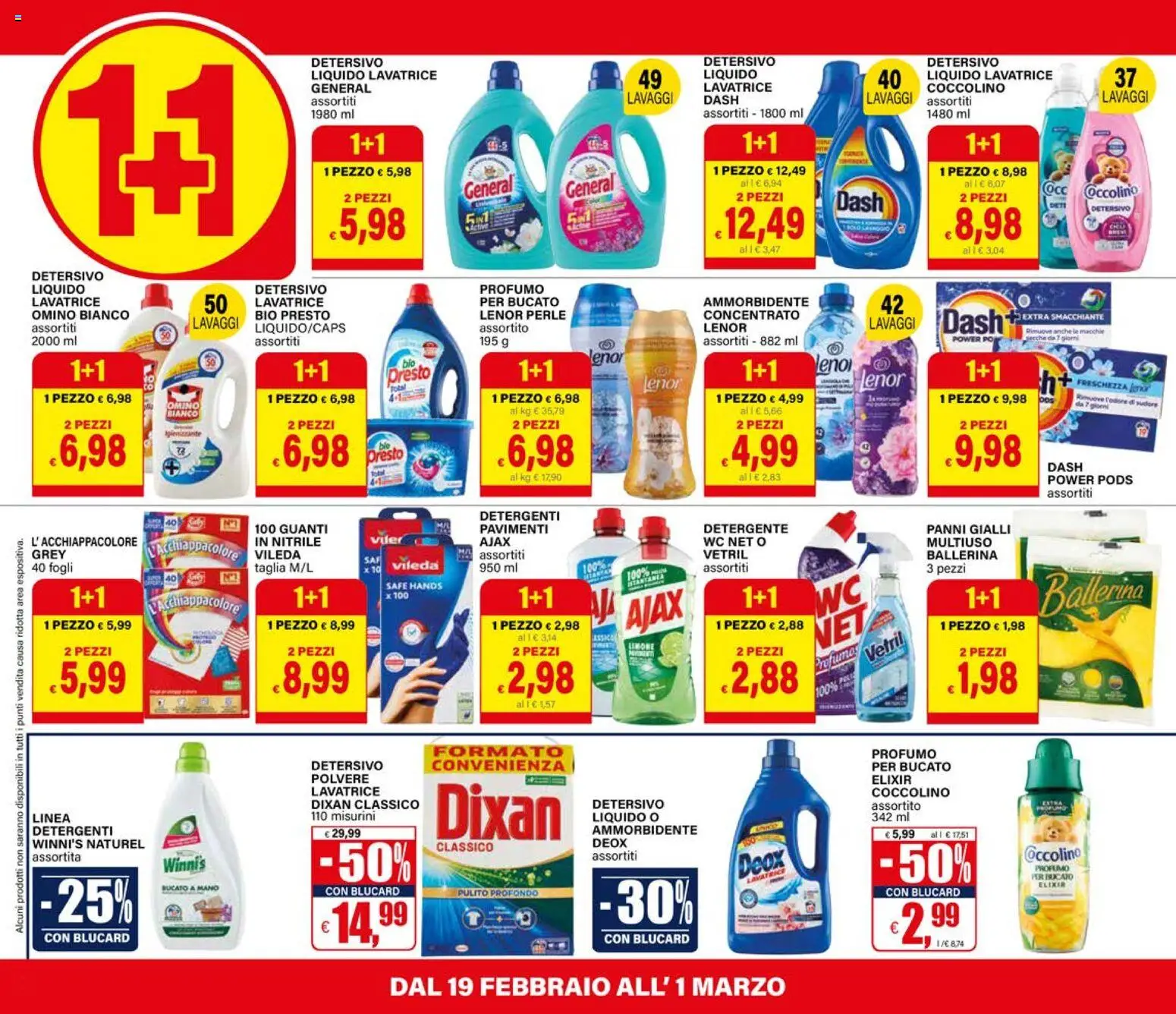 Volantino Il Gigante del 19.02.2026 | Pagina: 2 | Prodotti: Detergente, Limone, WC, Profumo