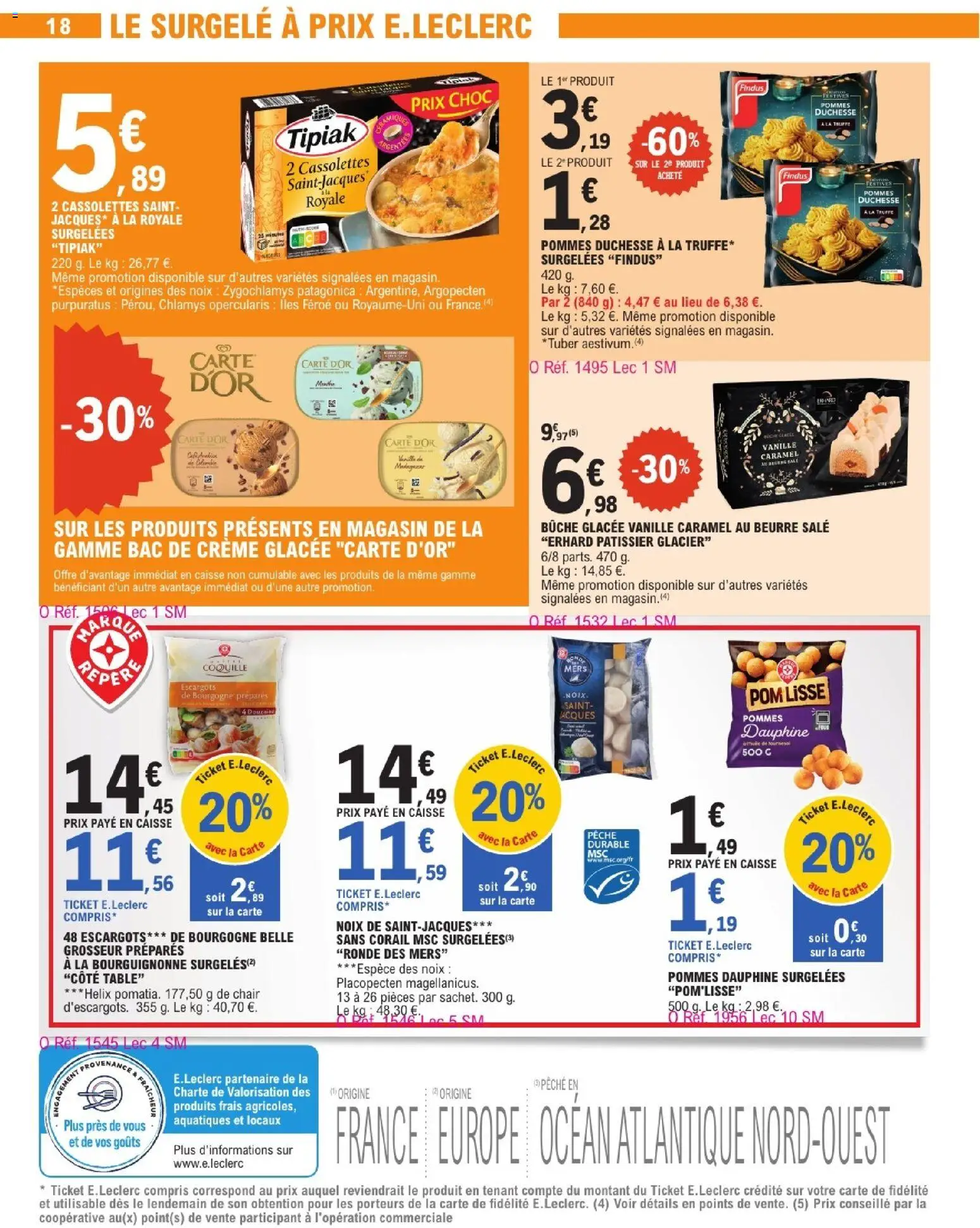 {H1} | Page: 18 | Produits: Pêche, Table, Pommes, Crème