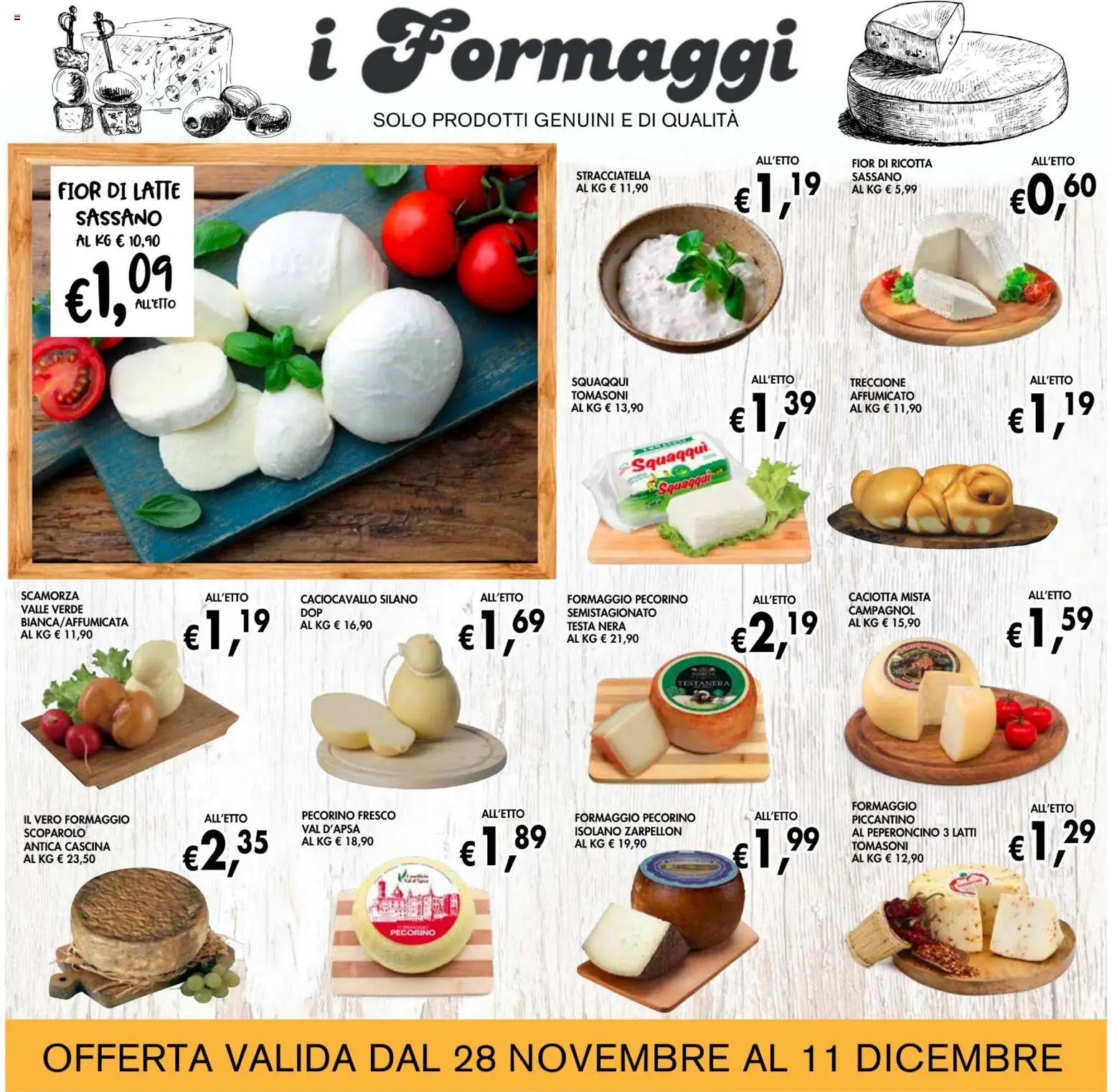 Volantino Coal del 28.11.2025 | Pagina: 8 | Prodotti: Latte, Peperoncino, Ricotta, Pecorino