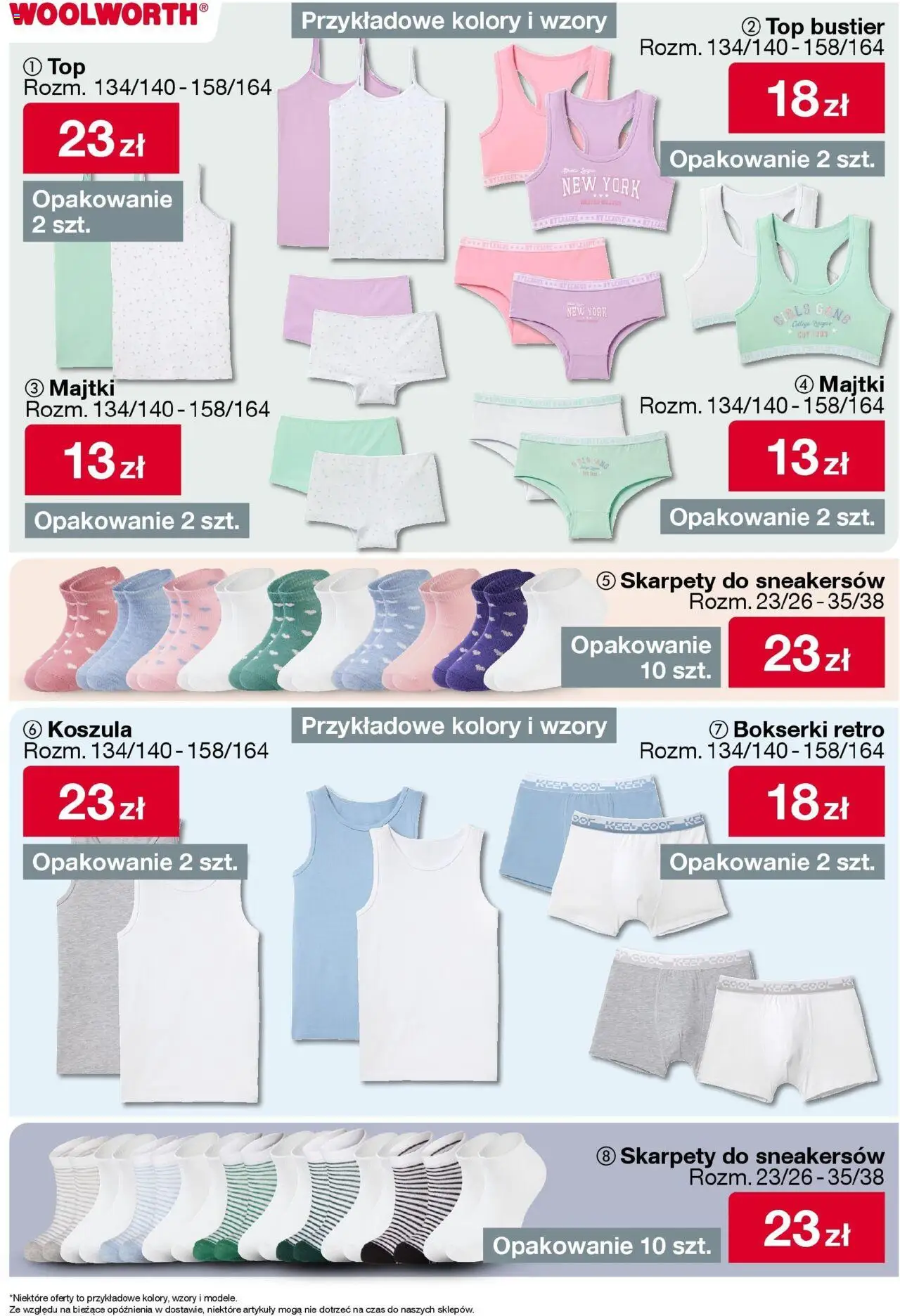 Woolworth Gazetka od 22.08.2025 | Strona: 11 | Produkty: Top, Majtki, Skarpety, Bokserki