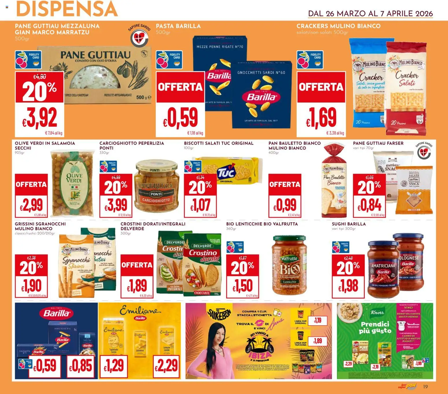 Volantino Pan del 26.03.2026 | Pagina: 19 | Prodotti: Minestrone, Patate, Robot, Gnocchetti