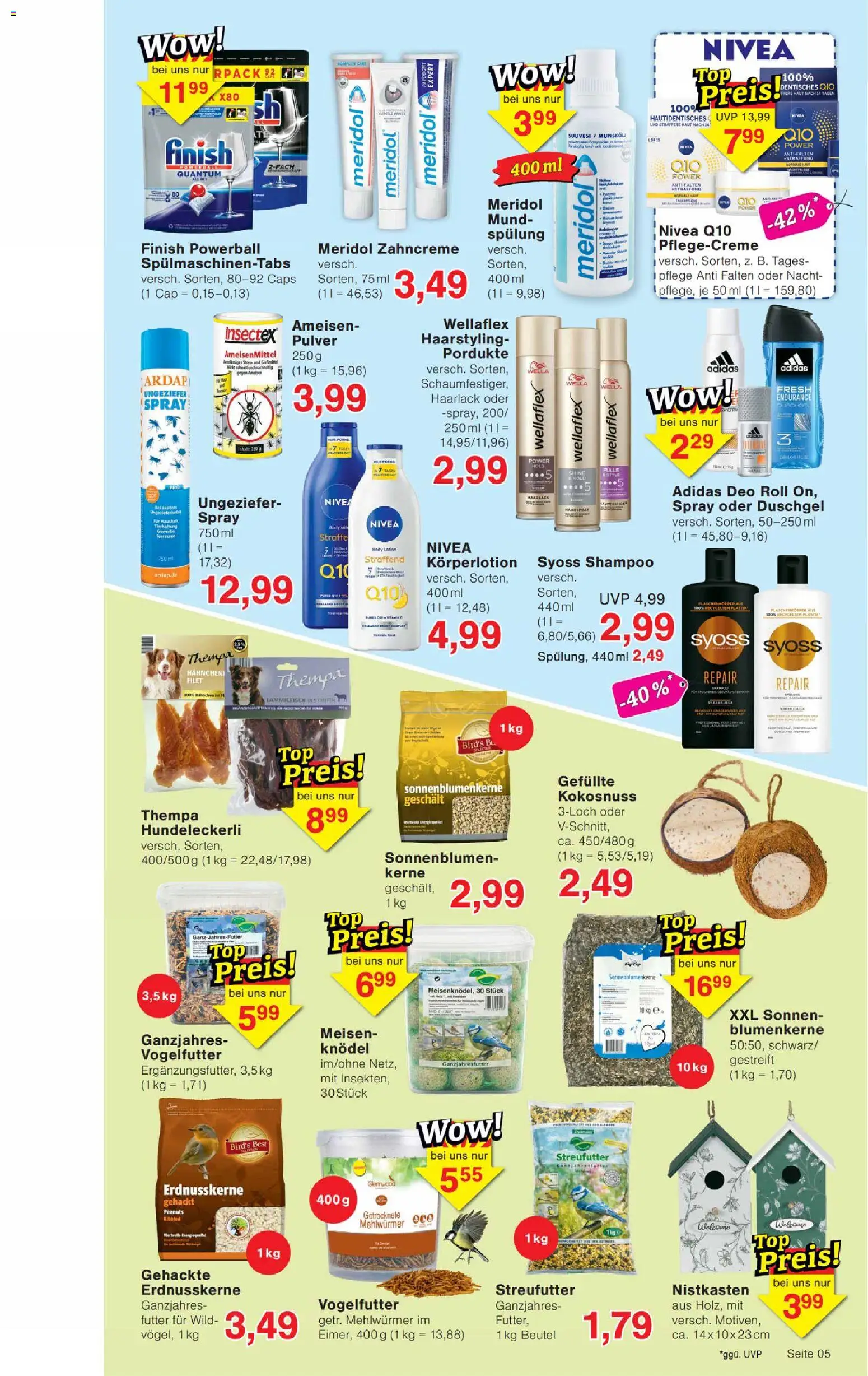 Wiglo Wunderland Prospekt – gültig ab 13.04.2026 | Seite: 5 | Produkte: Finish, Shampoo, Duschgel, Körperlotion