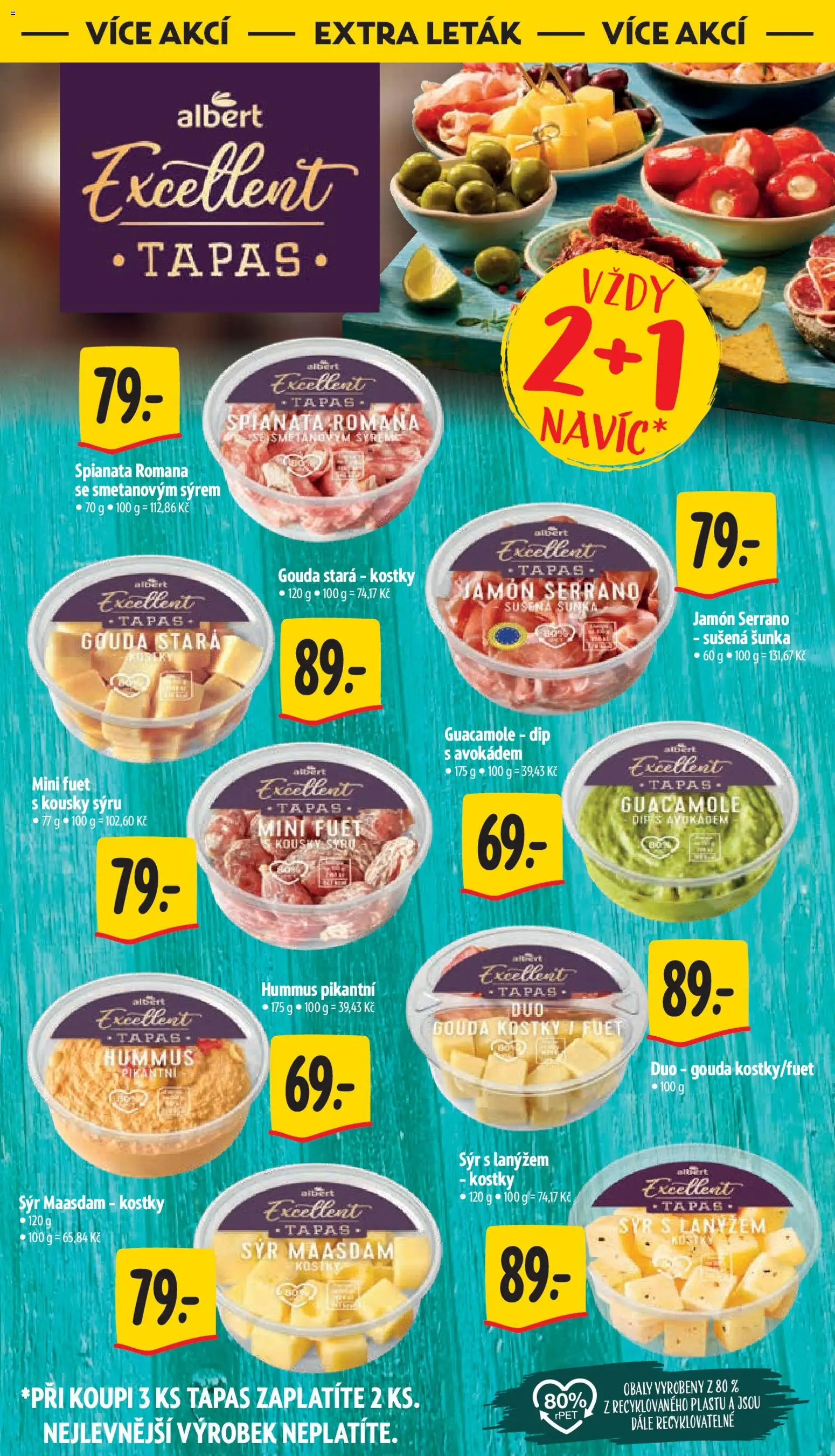Albert leták - Supermarket od 07.01.2026 | Strana: 35 | Produkty: Sýr, Šunka, Kostky, Guacamole