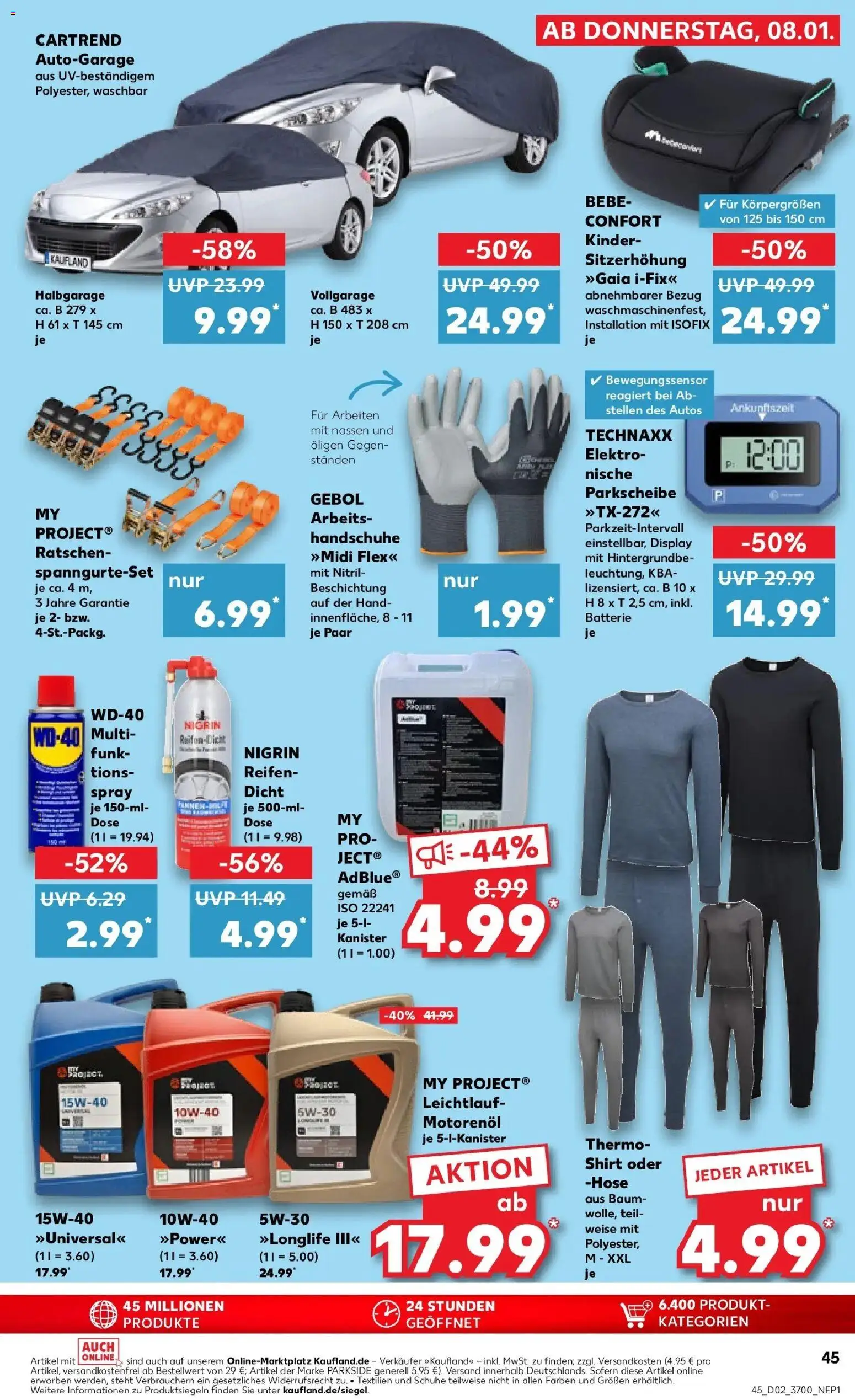 Kaufland prospekt Leipzig	 – gültig ab 11.01.2026 | Seite: 45 | Produkte: Shirt, Batterie, Hose, Handschuhe