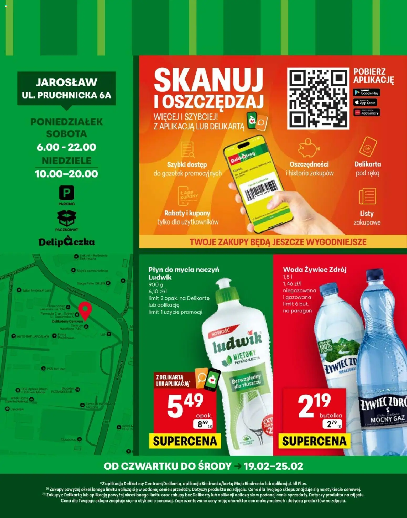 Delikatesy Centrum Gazetka - Jarosław Otwarcie od 19.02.2026 | Strona: 4 | Produkty: Woda żywiec, Delikatesy, Woda, Płyn do mycia naczyń