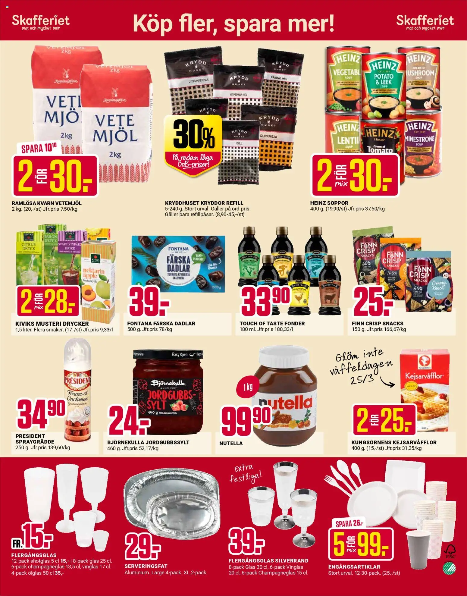 ÖoB reklamblad aktuell från 16.03.2026 | Sida: 4 | Produkter: Kvarn, Galler, Citronpeppar, Äpple