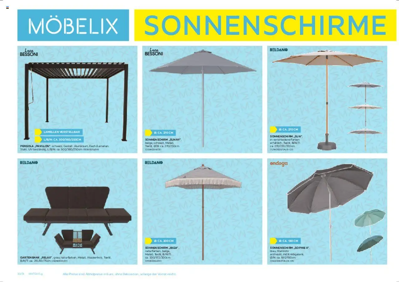 Möbelix Gartenmöbelprospekt gültig ab 10.03.2025 | Seite: 30