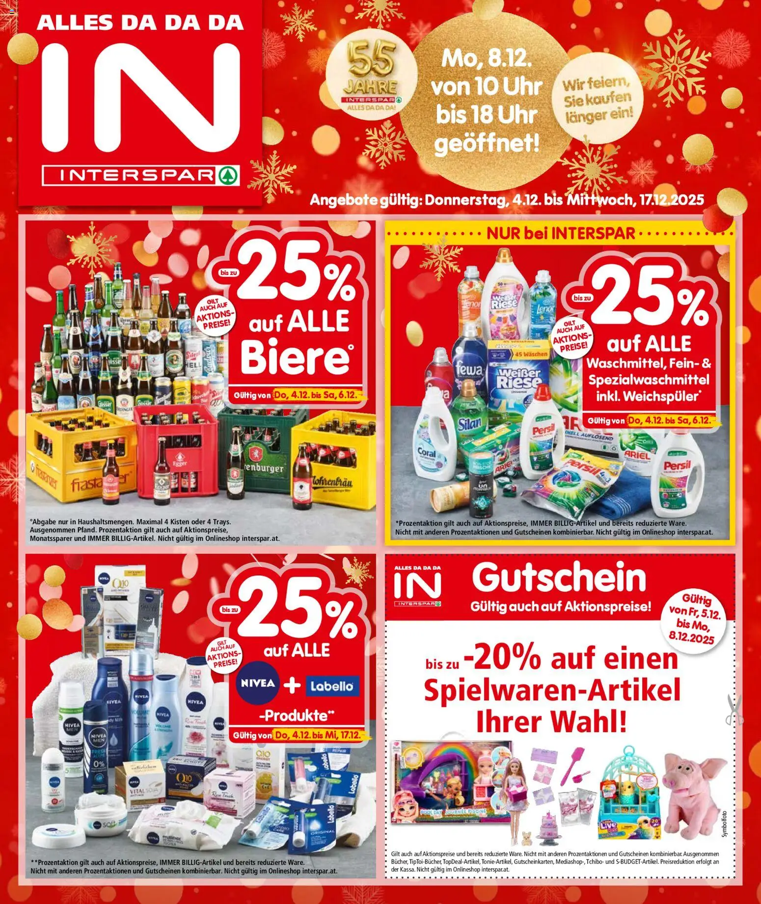 Interspar Flugblatt - Vorarlberg gültig ab 04.12.2025 | Seite: 1