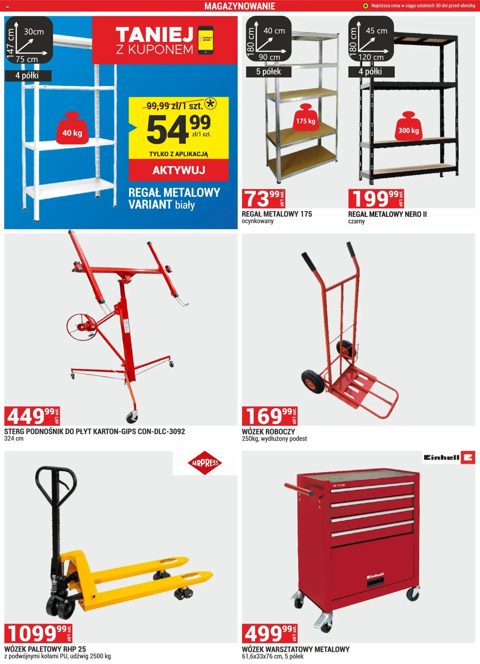 Merkury Market Gazetka od 02.01.2026 | Strona: 27 | Produkty: Regał metalowy, Regał