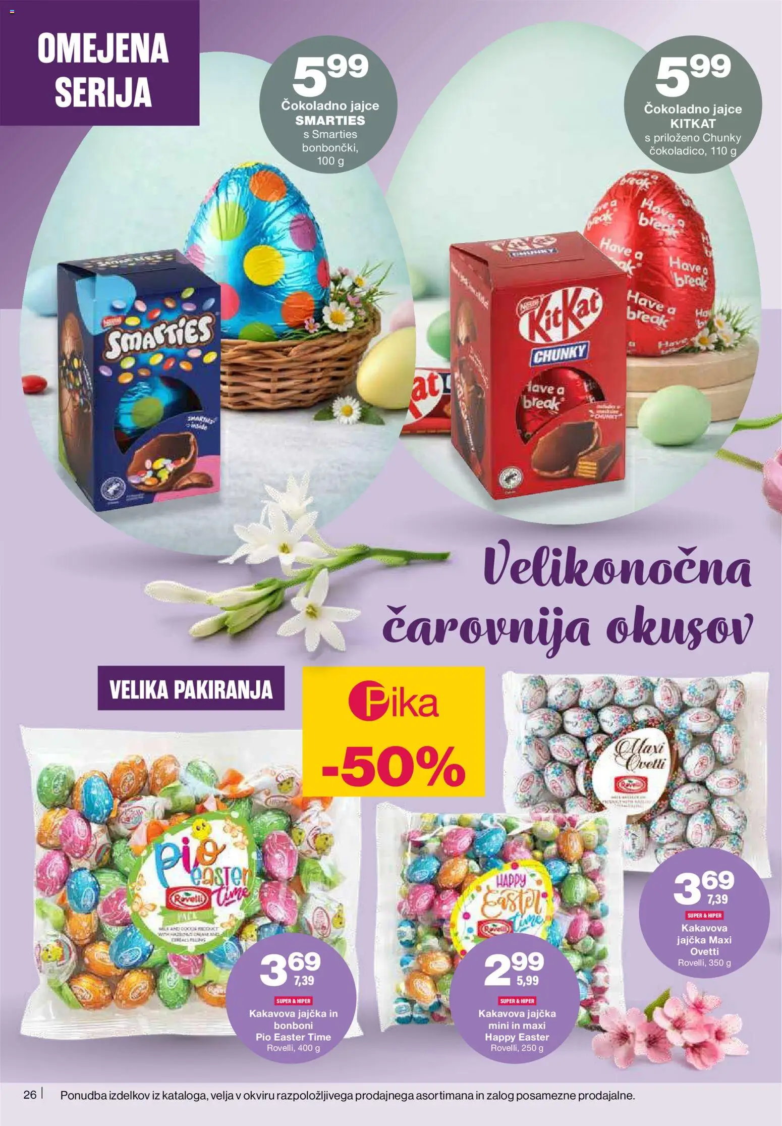 Novi Mercator katalog ponudbe – veljaven od 05.03.2026 | Stran: 26 | Izdelki: Bonboni