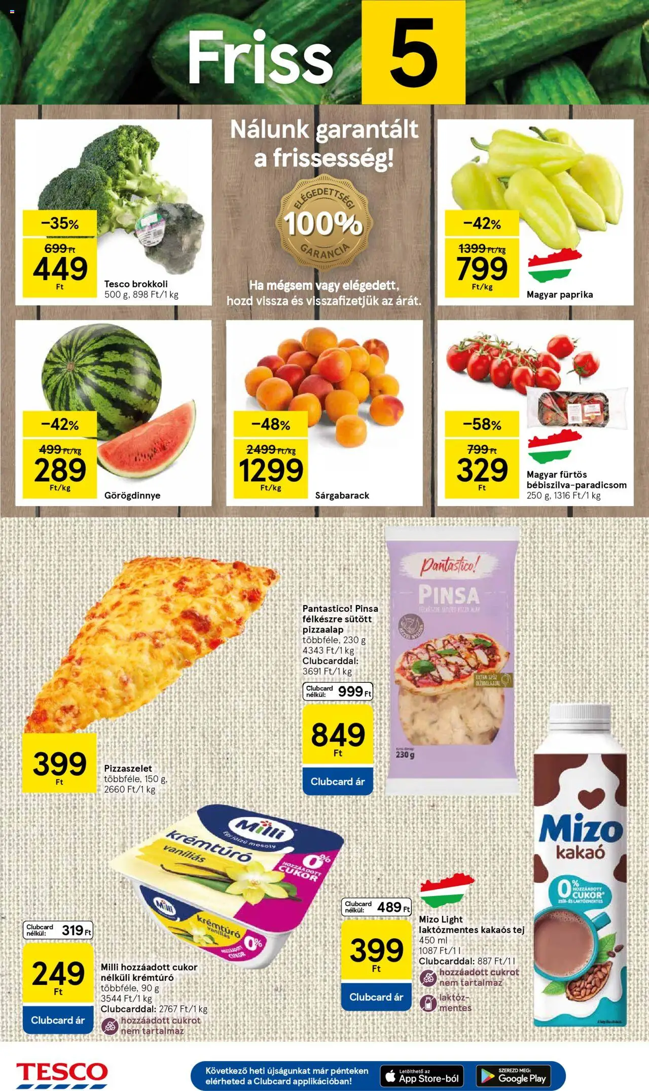 Tesco akciós ujság - amely érvényes a következő dátumtól: 12.06.2025 | Oldal: 2 | Termékek: Görögdinnye, Sárgabarack, Kakaós tej, Cukor