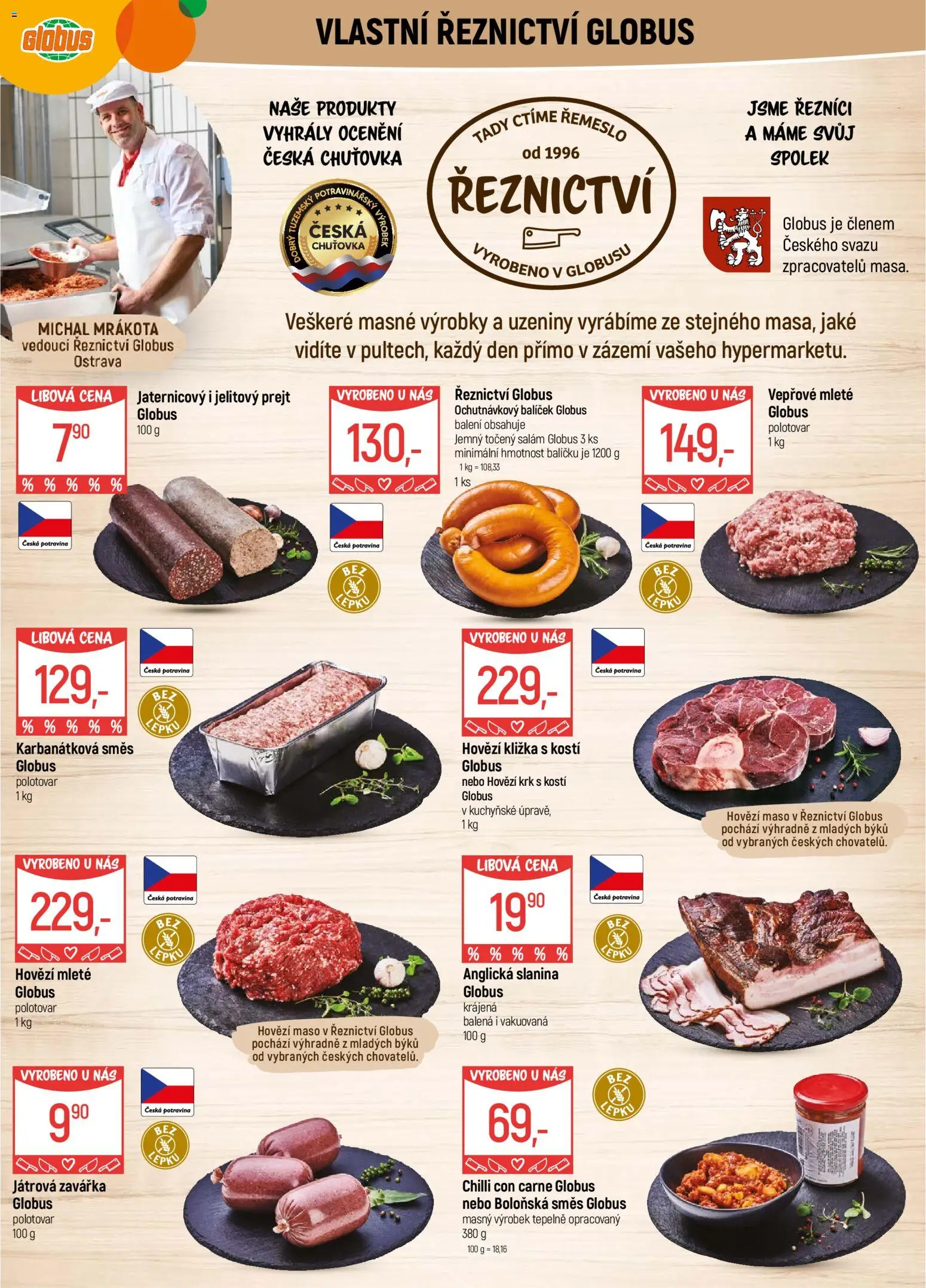 Globus leták - Ostrava od 02.01.2026 | Strana: 5 | Produkty: Hovězí, Salám, Chilli con carne, Slanina